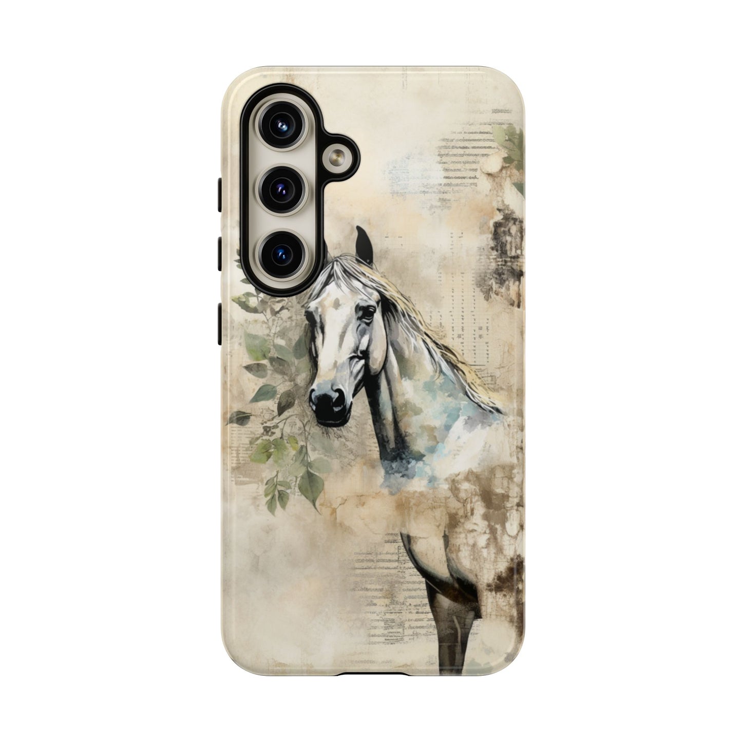 Watercolor Horse Print Phone Case - iPhone, Samsung & Google Pixel Cover - Artistic Equestrian Phone Case, Animal Lover Gift