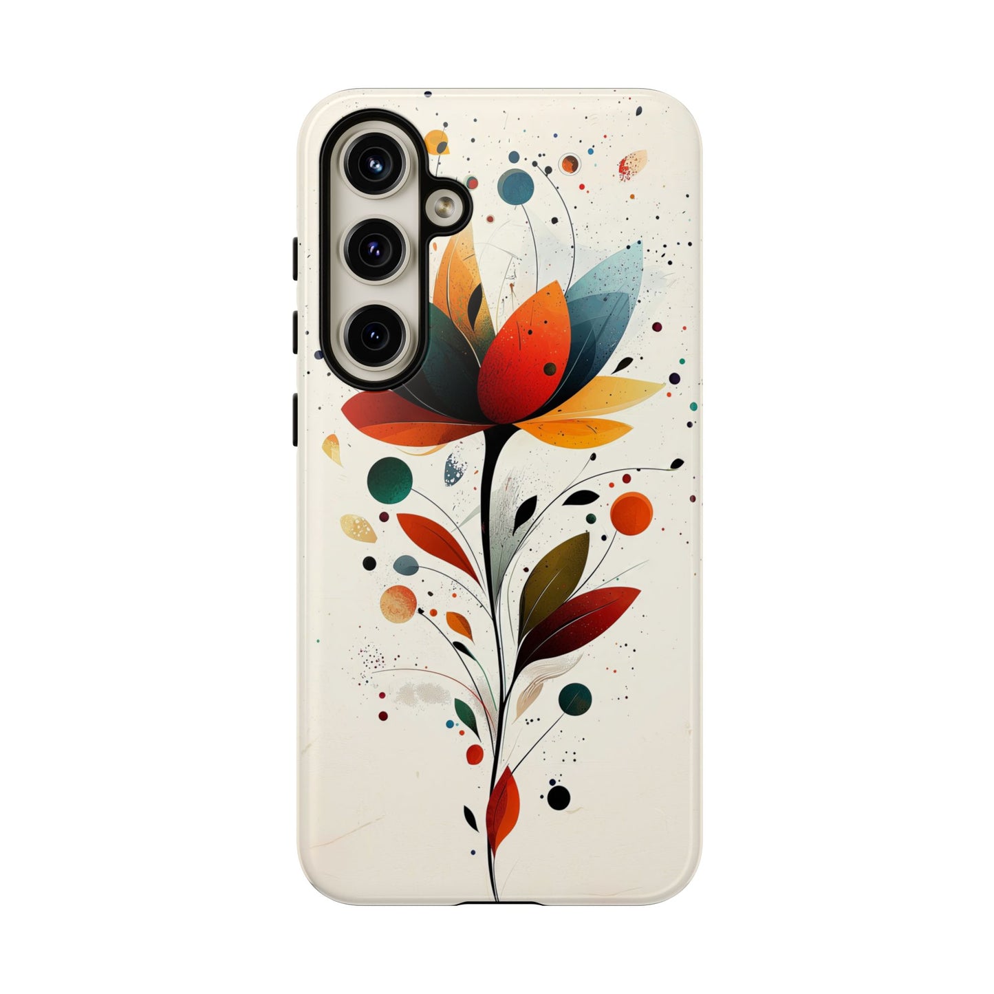Celestial Petals – Abstract Floral Burst Phone Case for iPhone, Pixel & Samsung