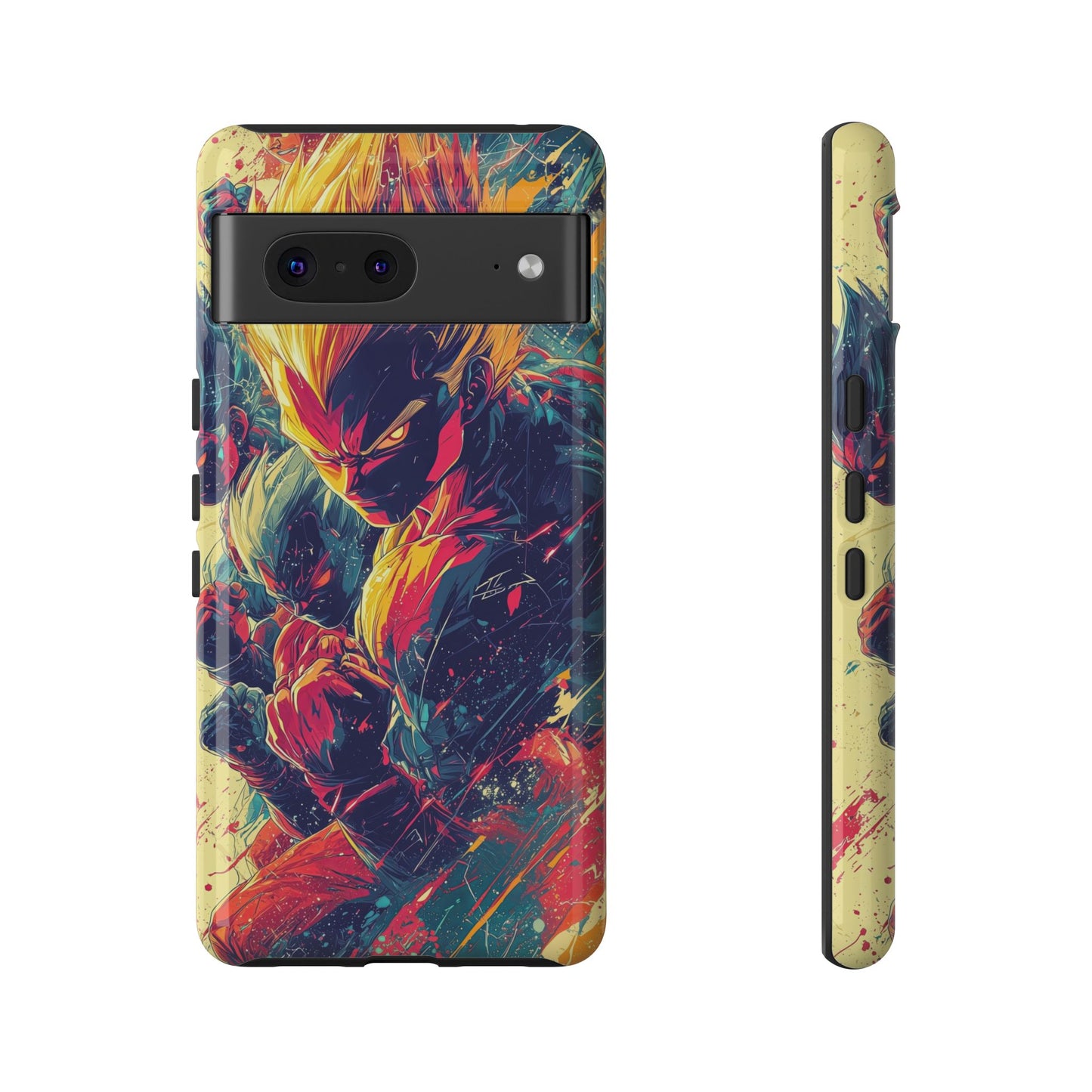 Saiyan Fury | Anime Warrior Power Surge | Comic Style Dragon Battle Phone Case for iPhone, Samsung & Pixel