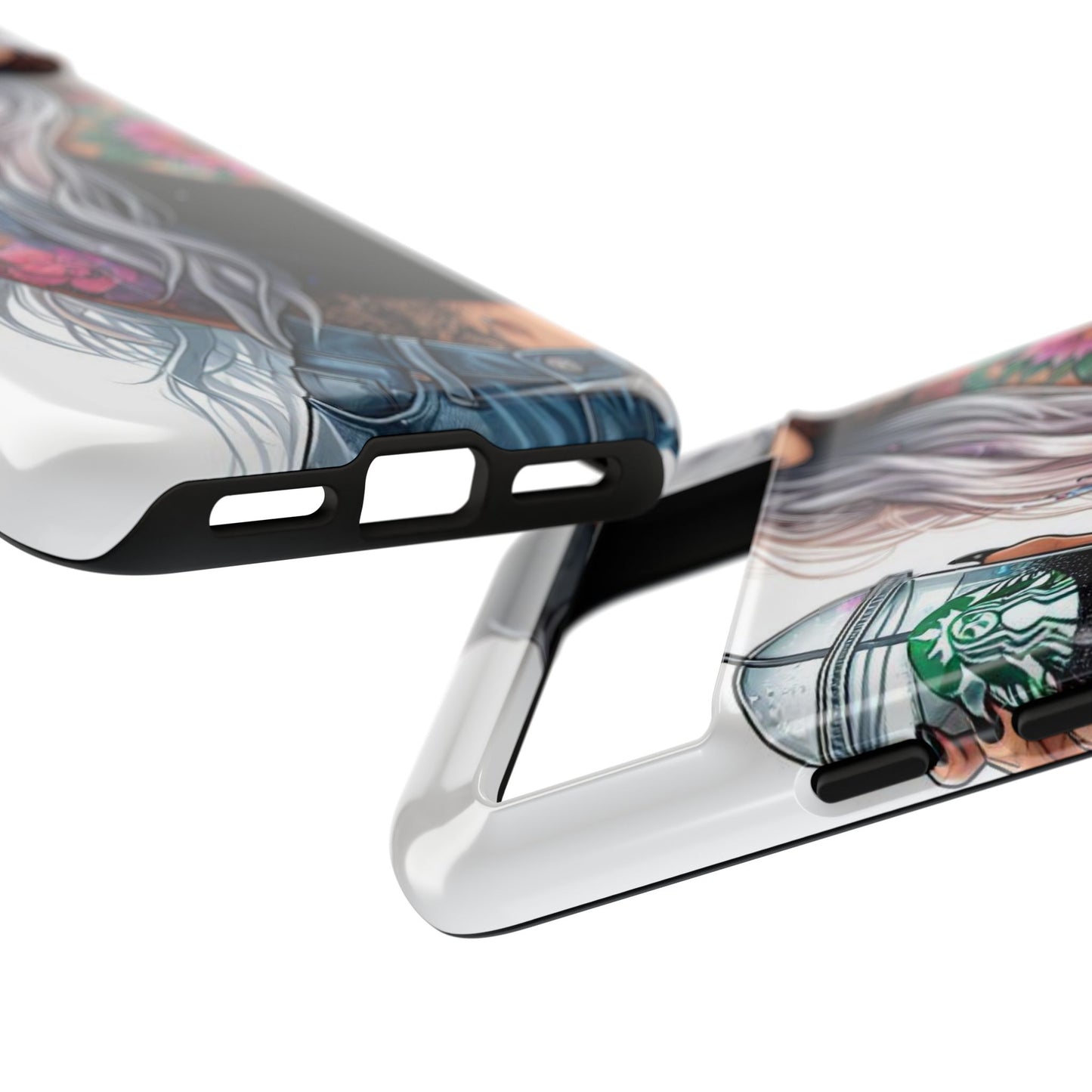 Tattooed Coffee Queen – Edgy Urban Aesthetic Mobile Cover
