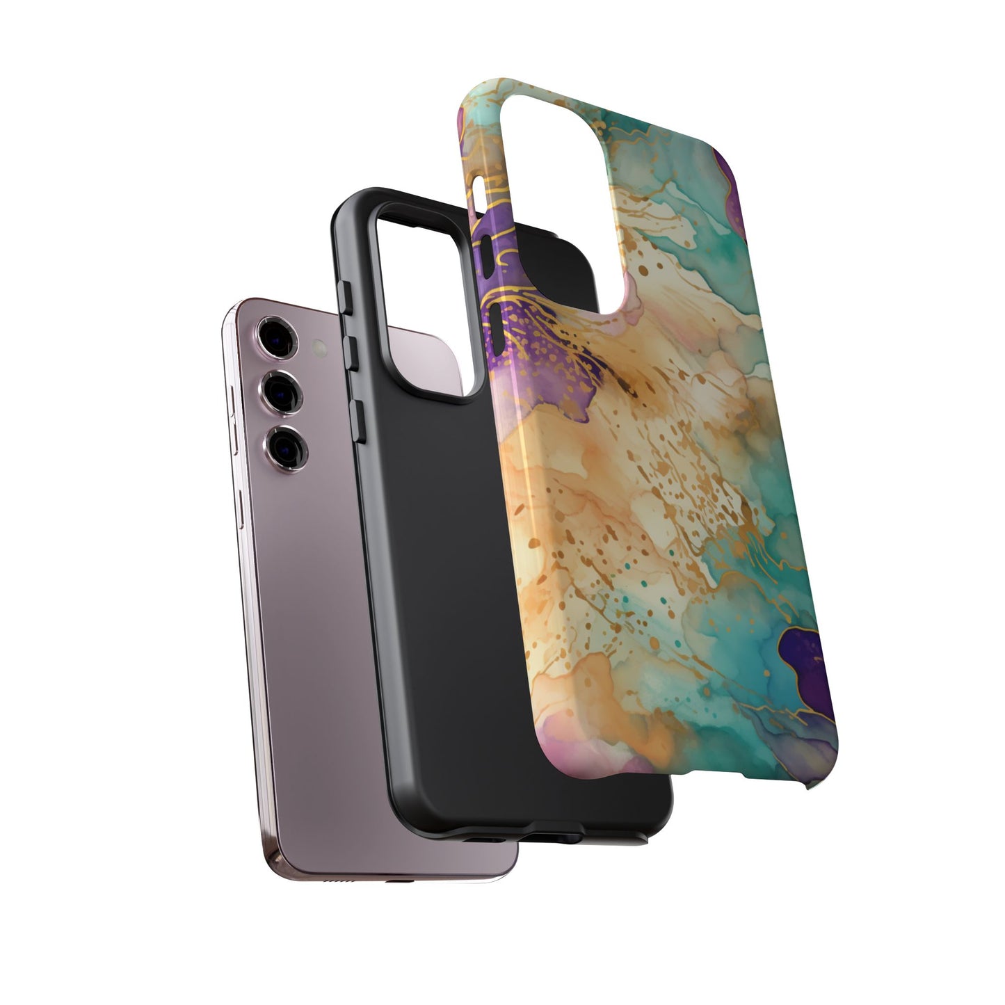 Golden Aura Abstract Watercolor Mobile Case