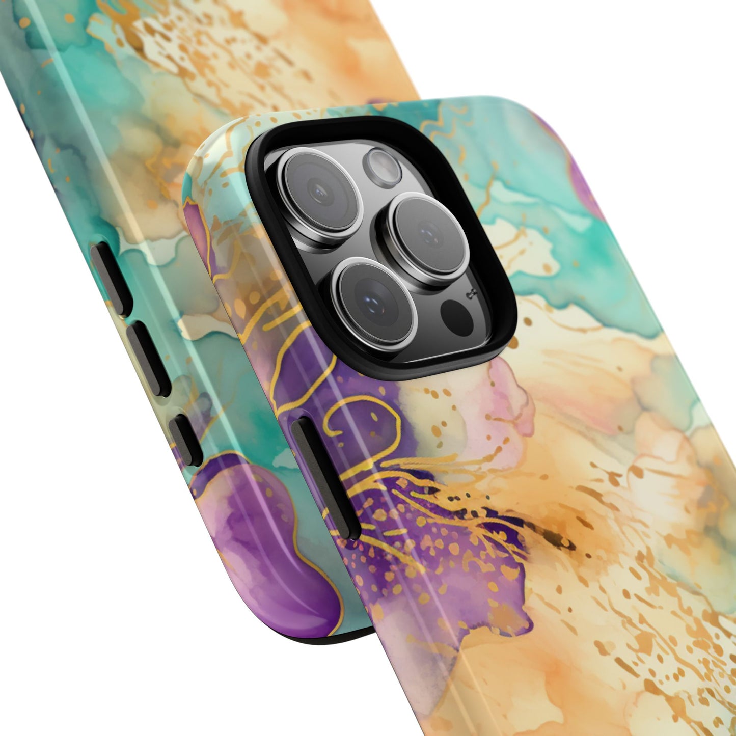 Golden Aura Abstract Watercolor Mobile Case