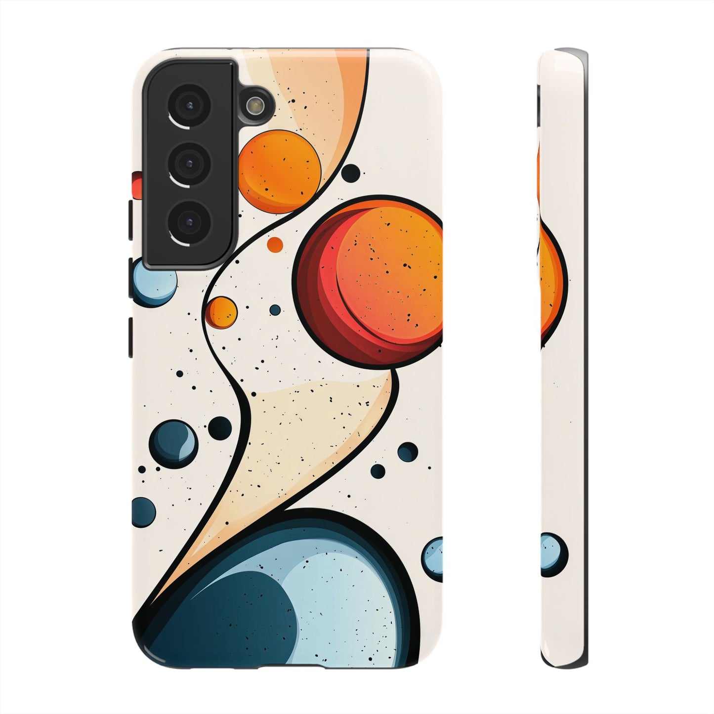 Solar Drift – Abstract Orbital Phone Case for iPhone, Samsung & Pixel