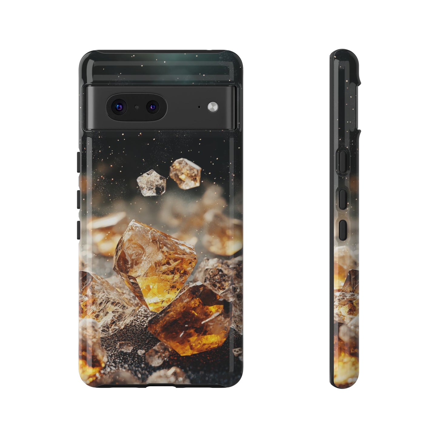 Golden Ember Crystal Phone Case for iPhone, Samsung & Google Pixel