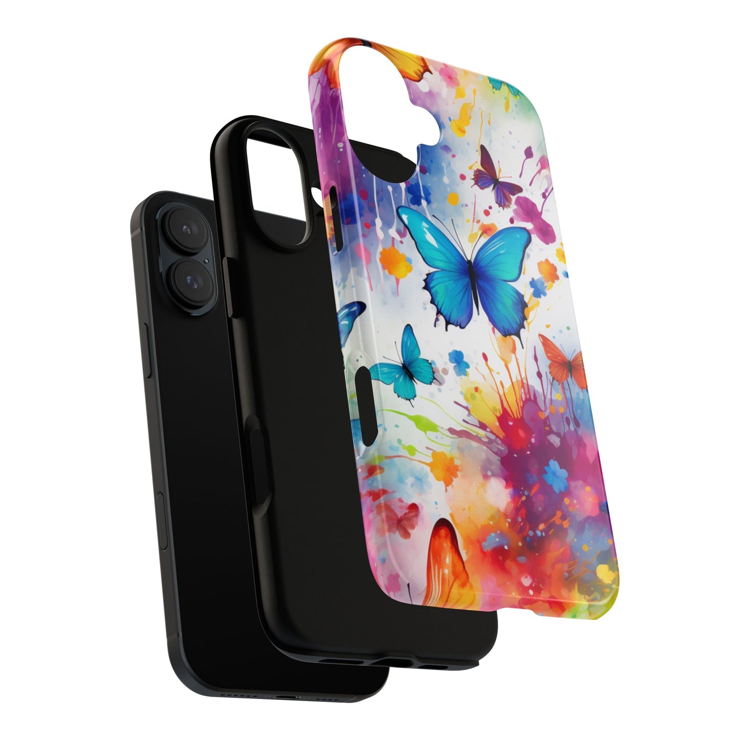 Vibrant Watercolor Butterfly Mobile Case