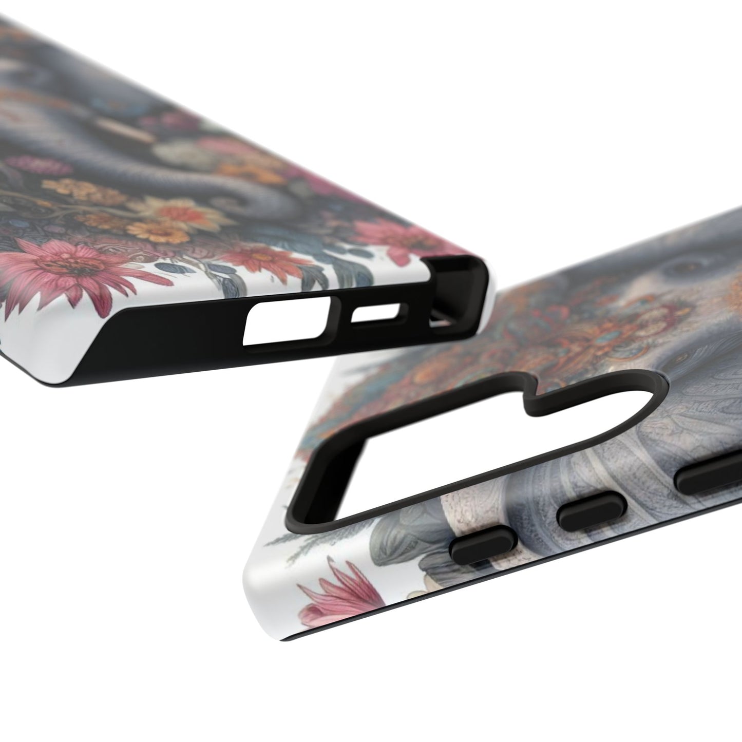 Regal Ornate Elephant Mobile Cover – Majestic Bohemian Art
