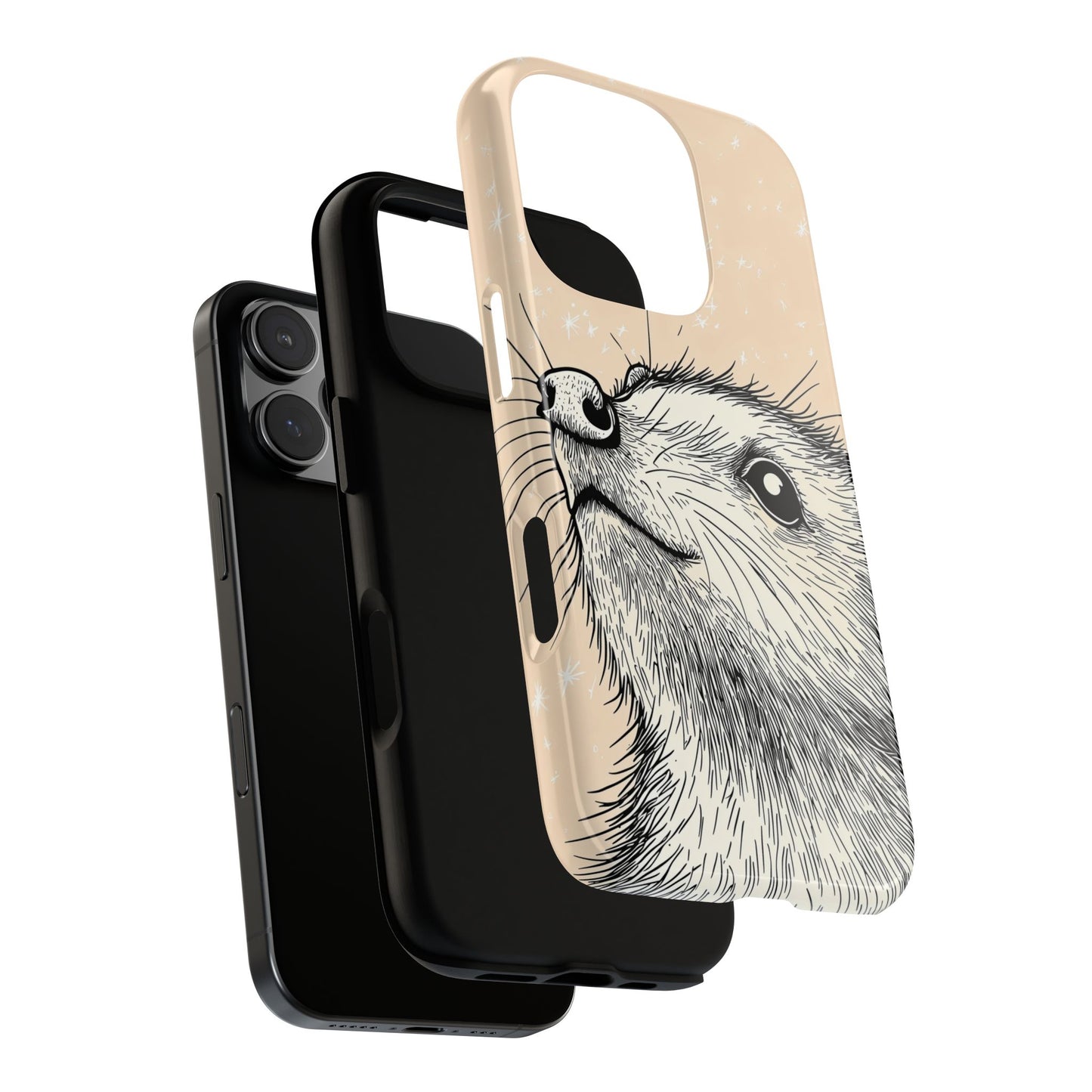 Starlit Wonder: Curious Critter in the Cosmos Phone Case for iPhone, Samsung & Pixel