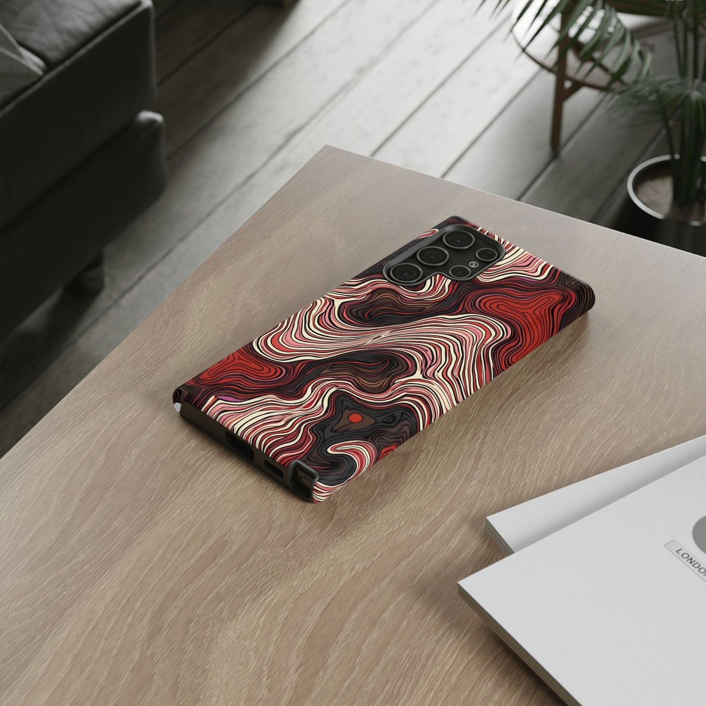 Abstract wavy illusion with swirling lines | Pattern Design