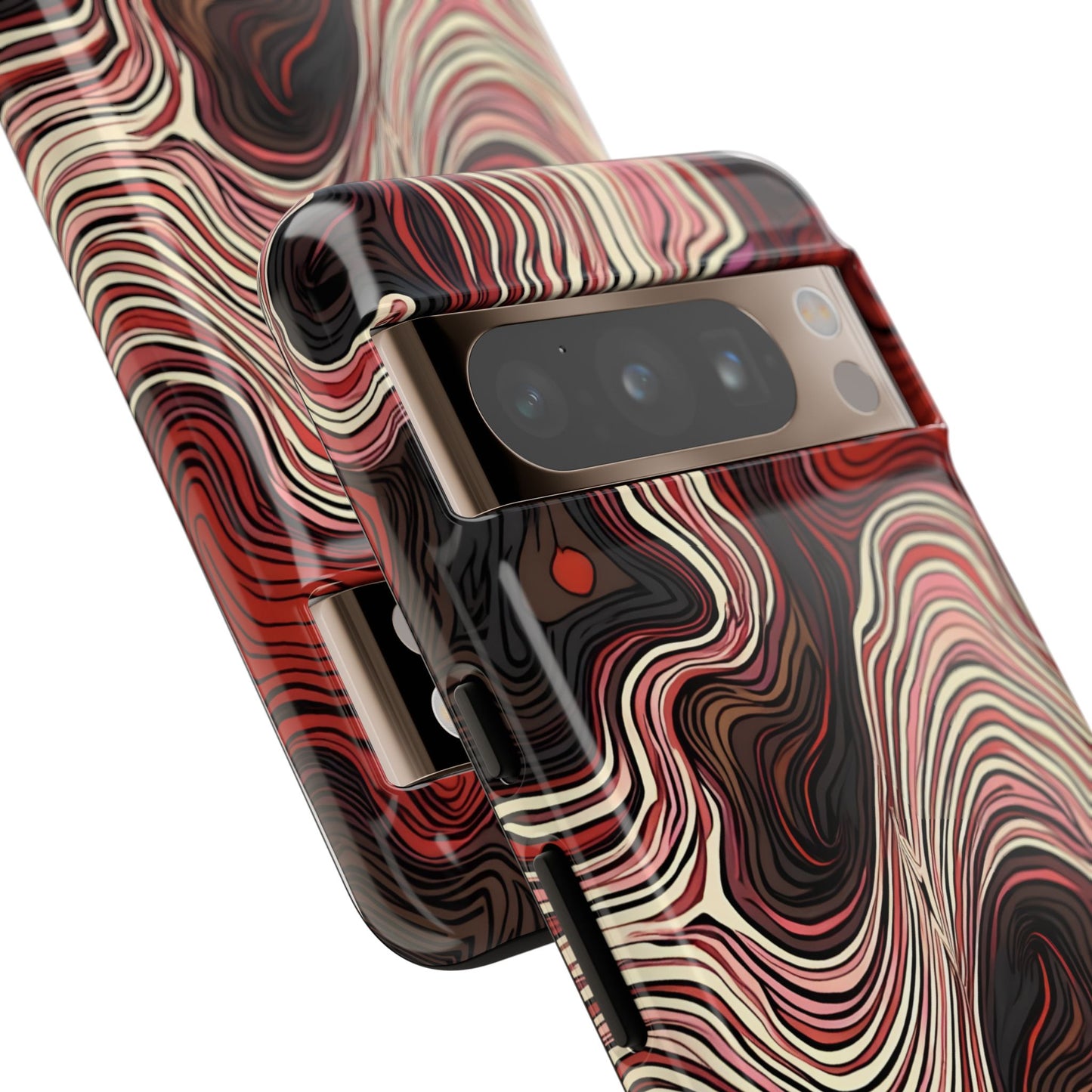 Abstract wavy illusion with swirling lines | Pattern Design