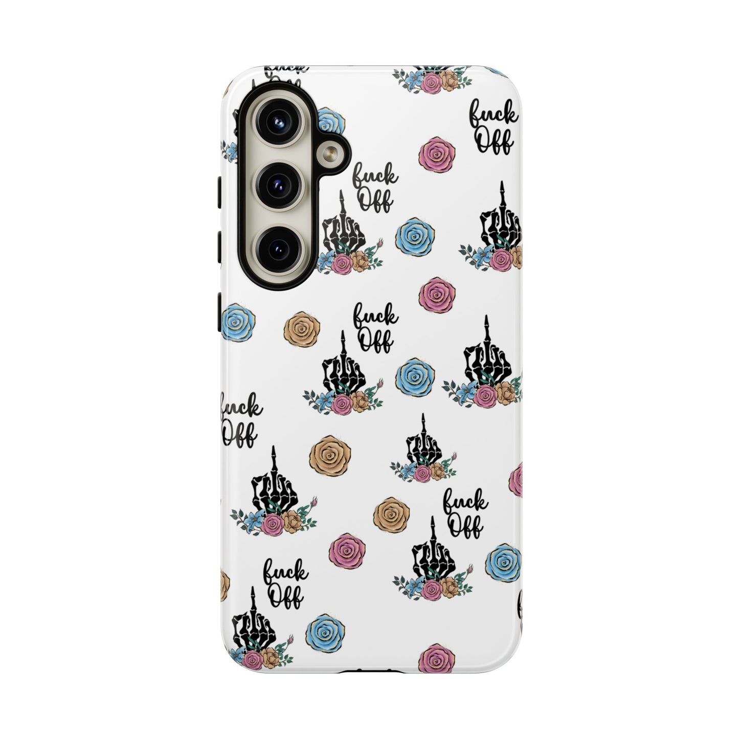 Skeleton Hand Middle Finger Phone Case β Badass Gothic Cover for iPhone, Samsung & Google Pixel