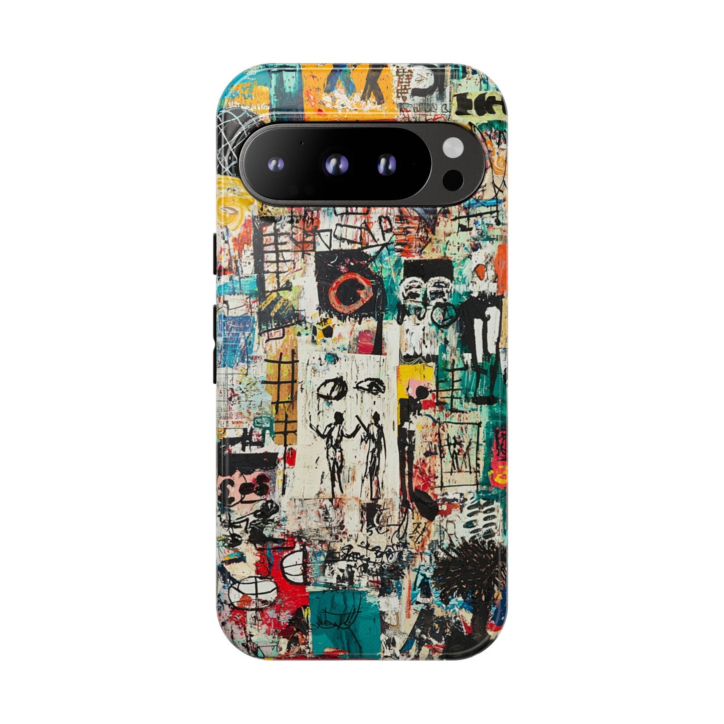 Basquiat Phone Cover – Artistic Modern Graffiti Style - iPhone, Samsung & Google Pixel Cover - Artistic Painting Case, Art Lover Gift