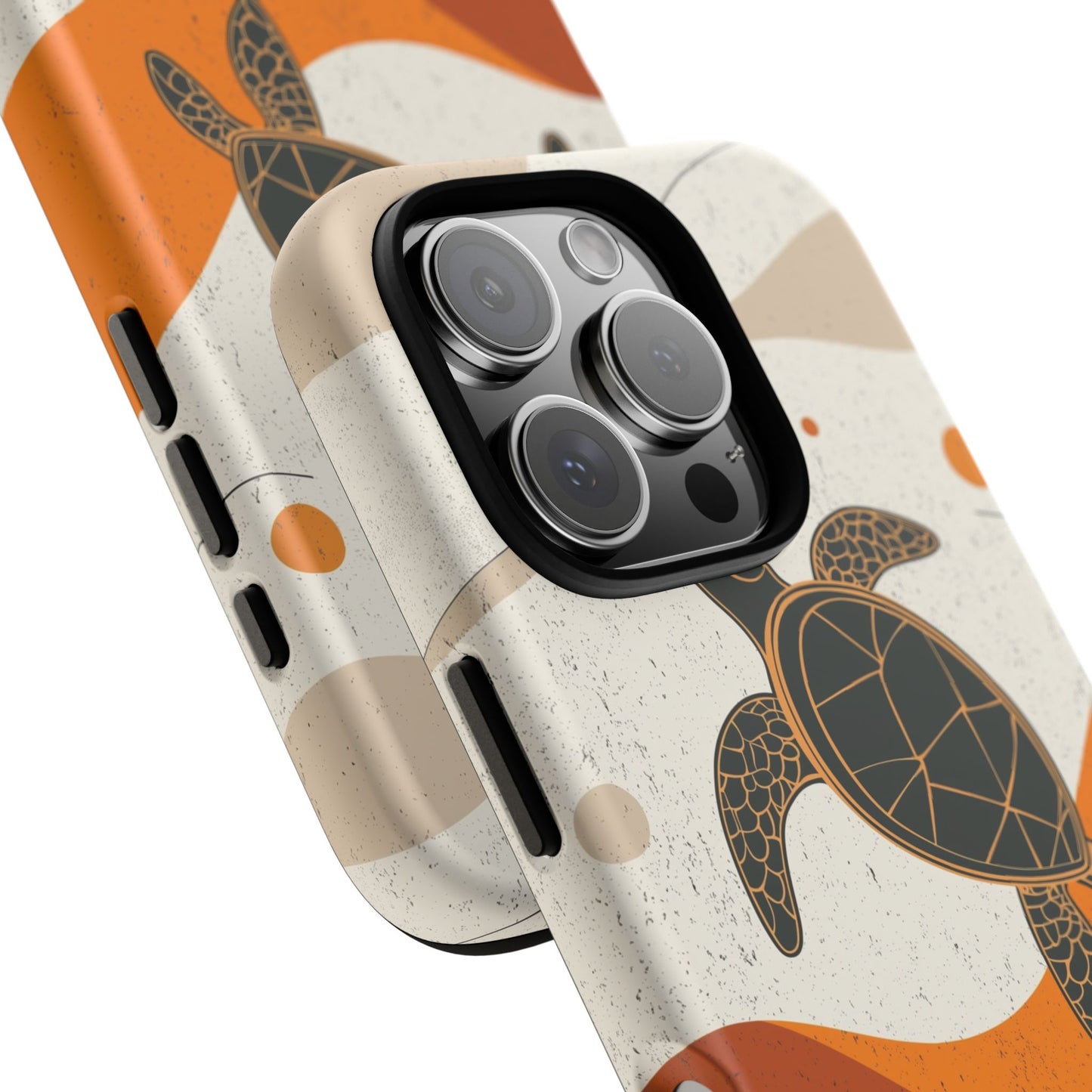 Flow of the Tide: Abstract Turtle Drift Phone Case for iPhone, Samsung & Pixel