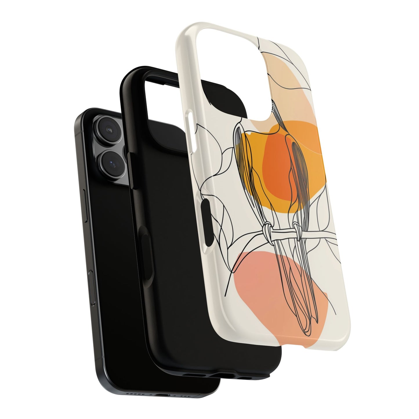Tropical Lines: Abstract Toucan Art Phone Case for iPhone, Samsung & Pixel