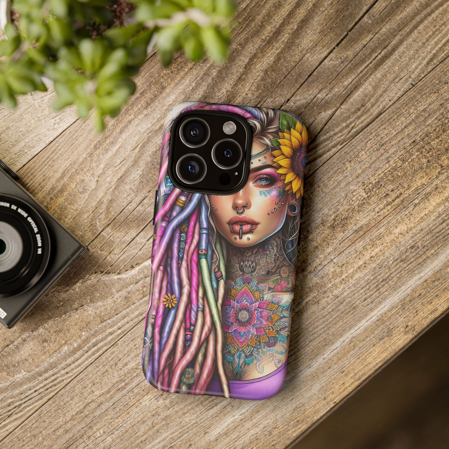 Boho Mandala Goddess – Ethereal Tattoo Art Mobile Cover