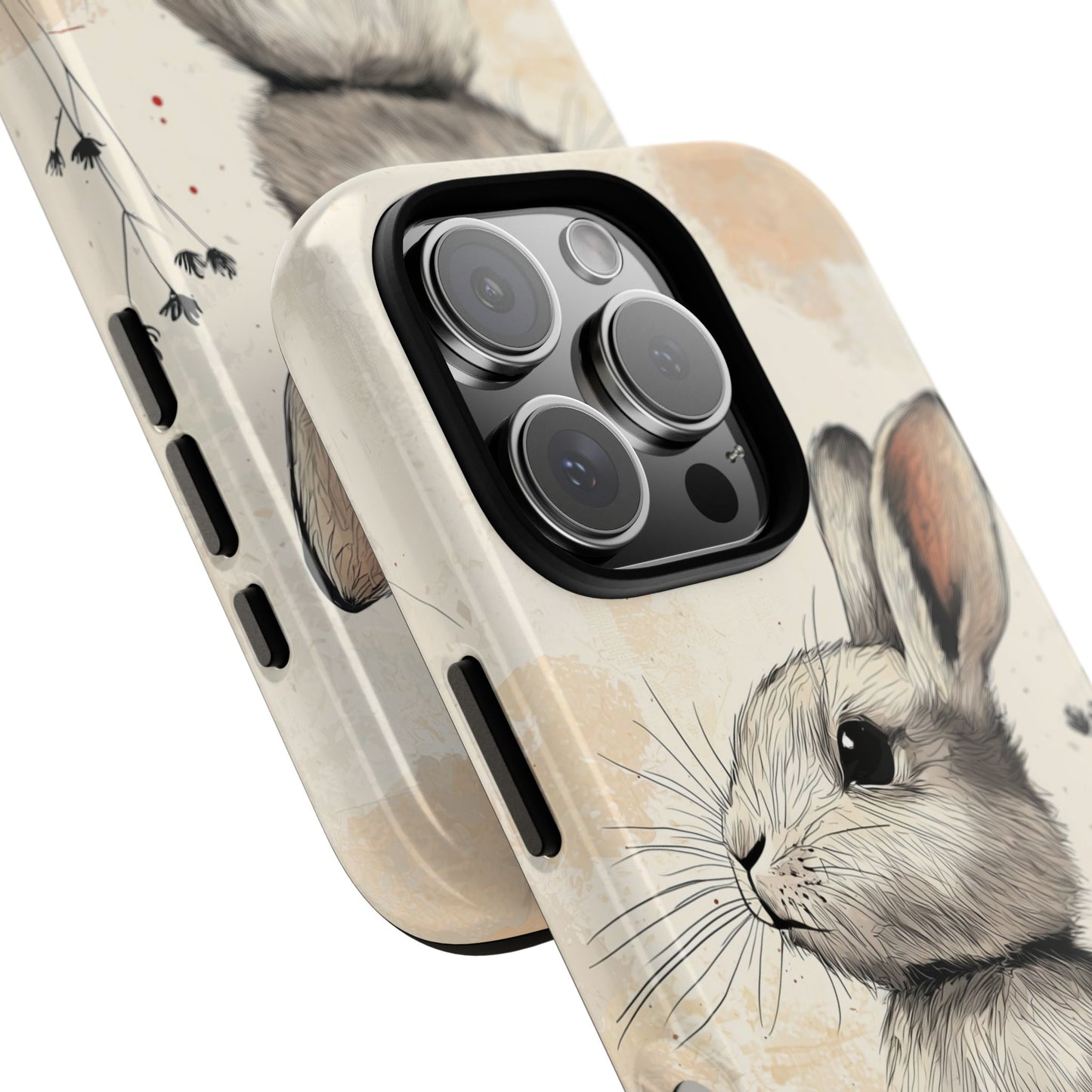 Curious Meadow: Gentle Rabbit Phone Case for iPhone, Samsung & Pixel
