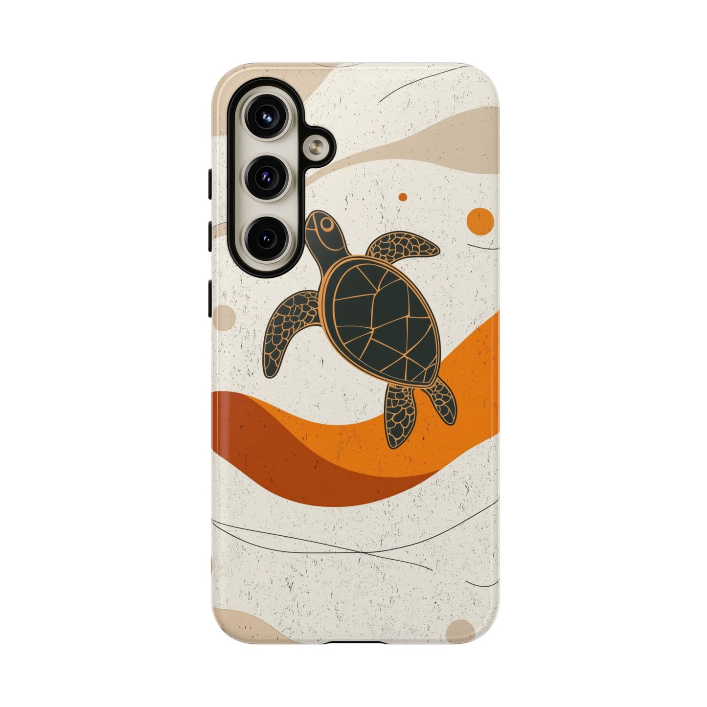 Flow of the Tide: Abstract Turtle Drift Phone Case for iPhone, Samsung & Pixel