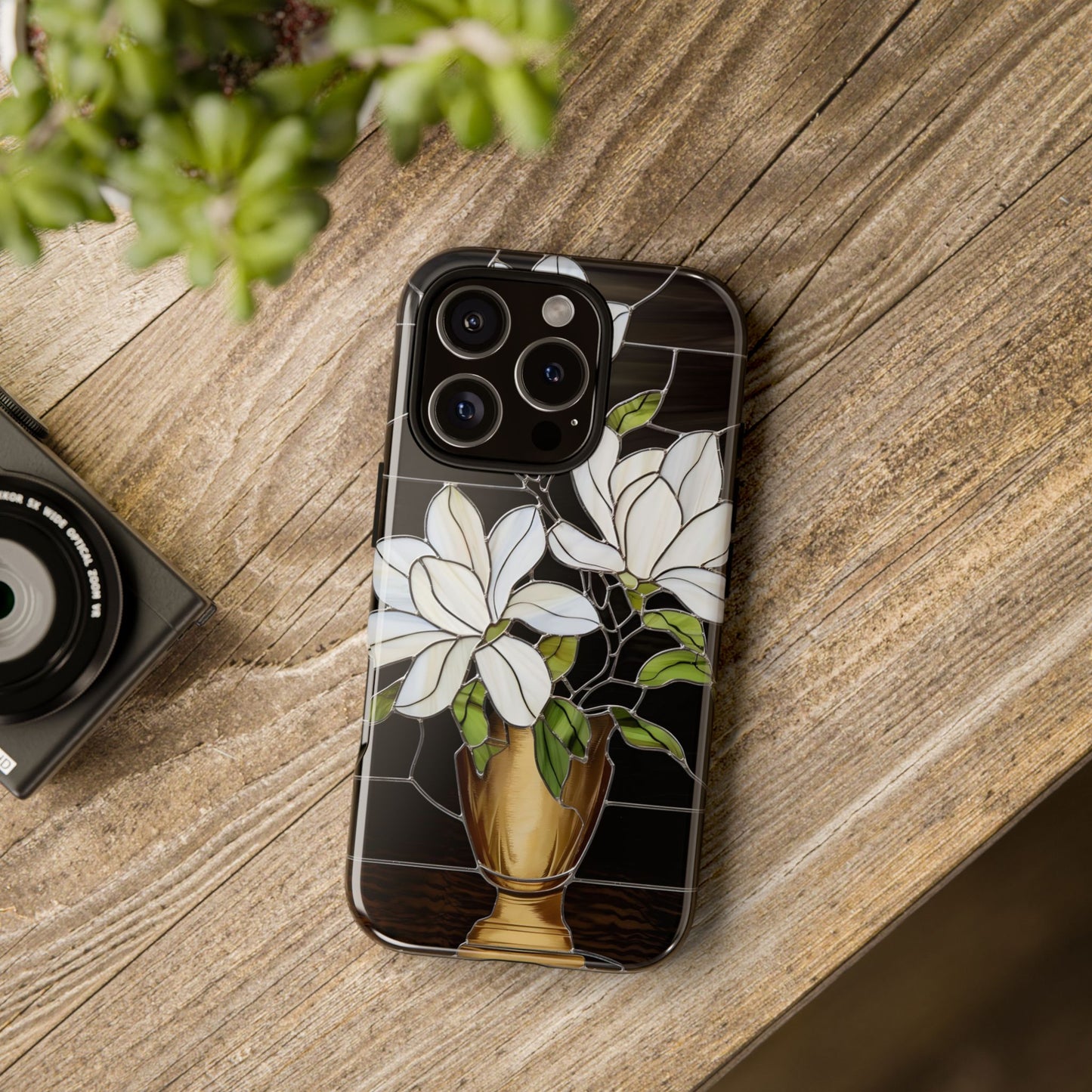Stained Glass Floral Phone Case