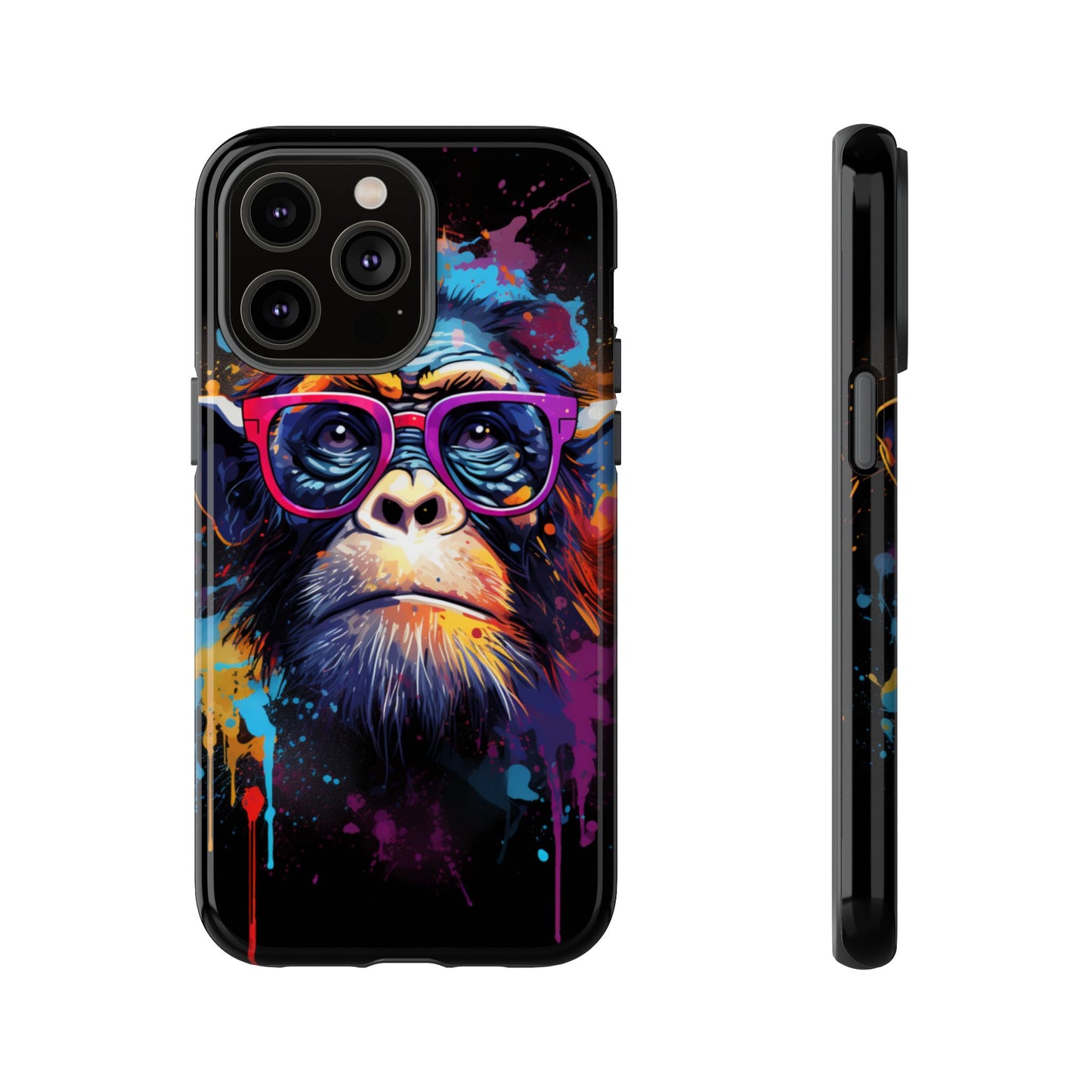 Grafitti Monkey Print Phone Case - iPhone, Samsung & Google Pixel Cover - Artistic Phone Case, Animal Lover Gift