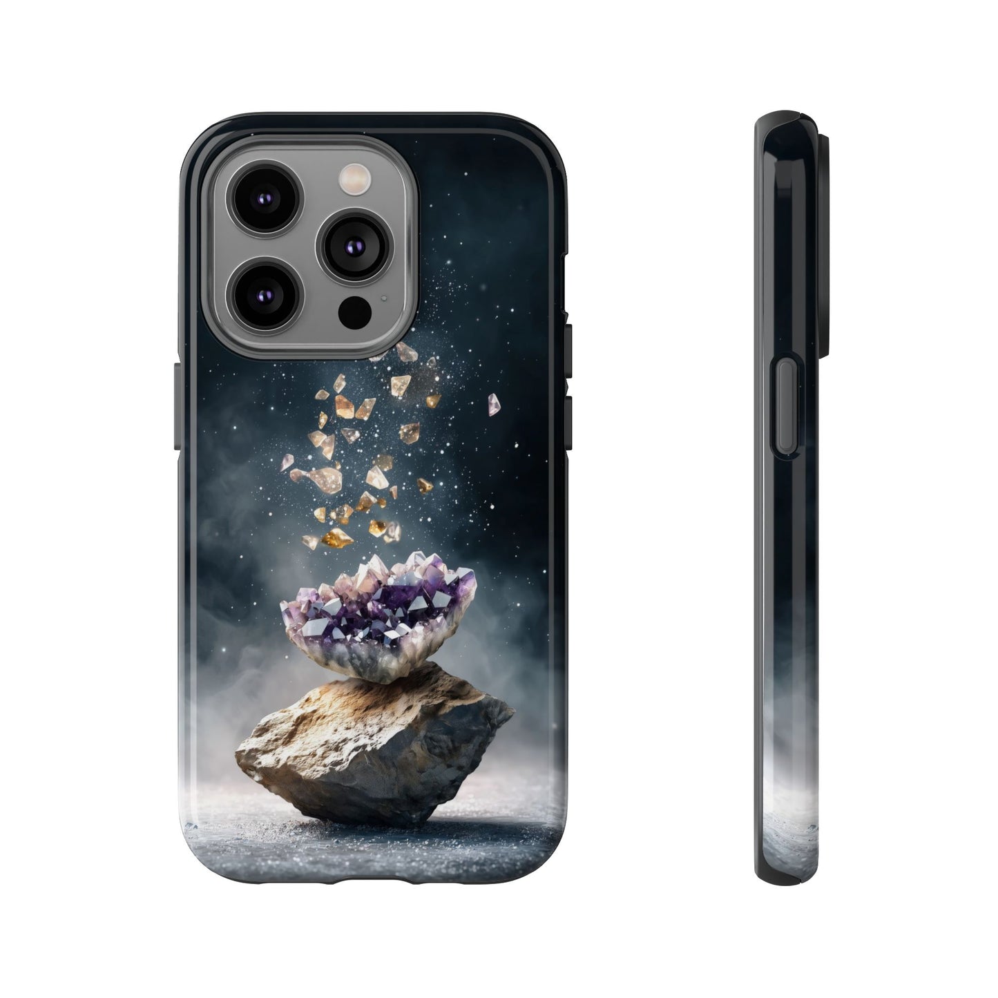 Mystic Amethyst Stones Phone Case for iPhone, Samsung & Google Pixel