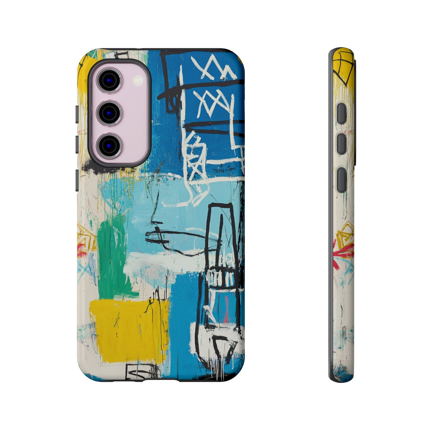 Artistic Phone Case – Jean-Michel Basquiat Graffiti Art - iPhone, Samsung & Google Pixel Cover - Artistic Painting Case, Art Lover Gift