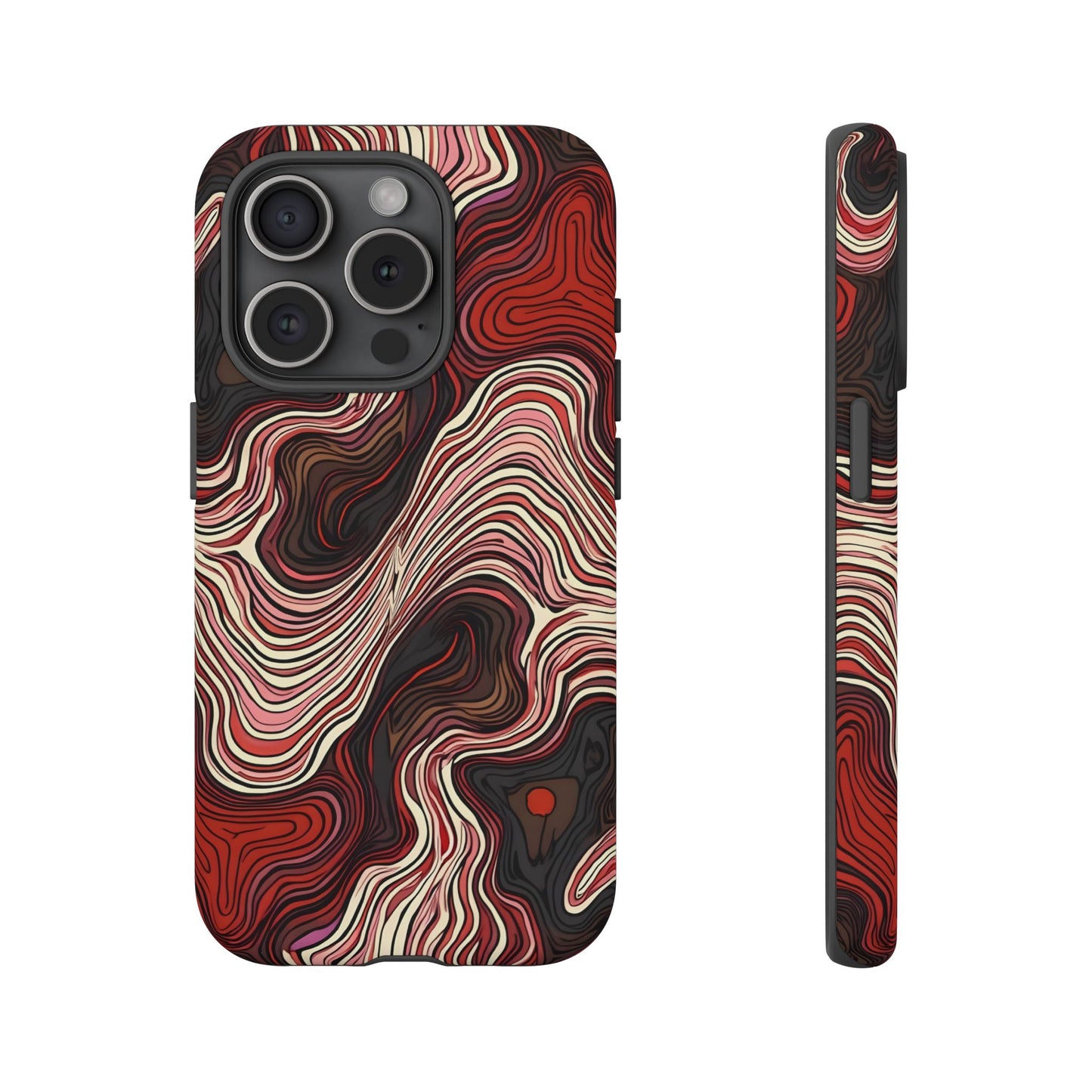 Abstract wavy illusion with swirling lines | Pattern Design