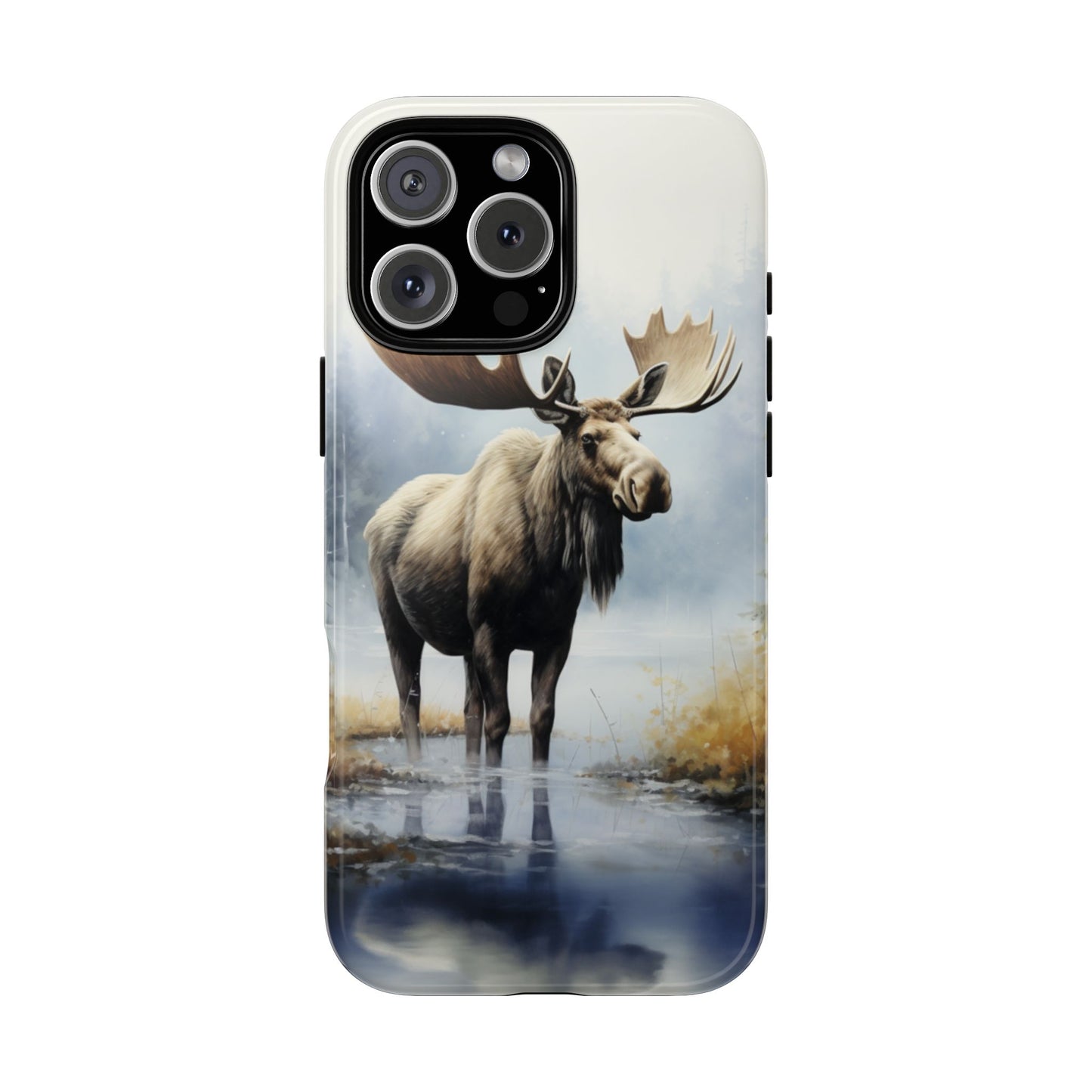 Majestic Moose Print Phone Case β Durable & Stylish Wildlife Design - iPhone, Samsung & Google Pixel Cover - Artistic Elk Phone Case, Animal Lover Gift