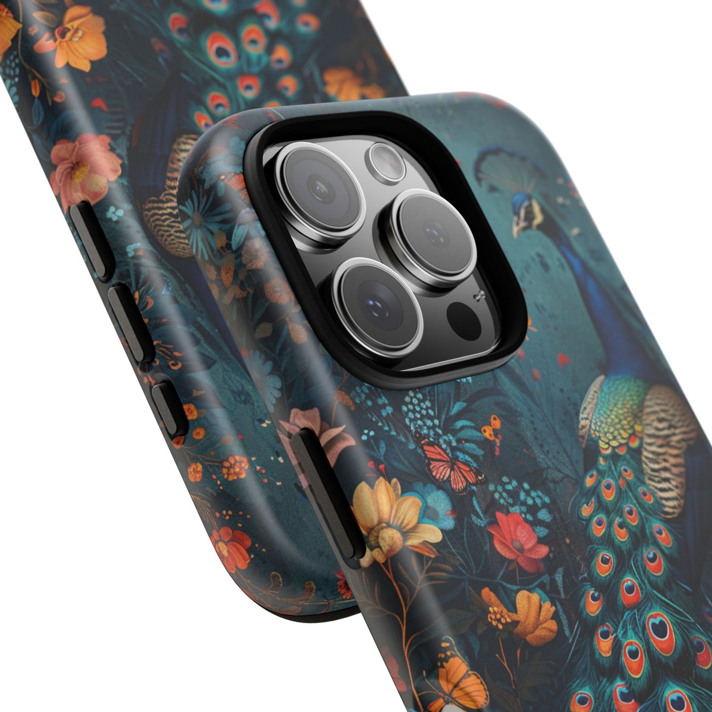 Floral Peacock Birds Phone Case – Cute & Protective Cover for iPhone, Samsung & Google Pixel