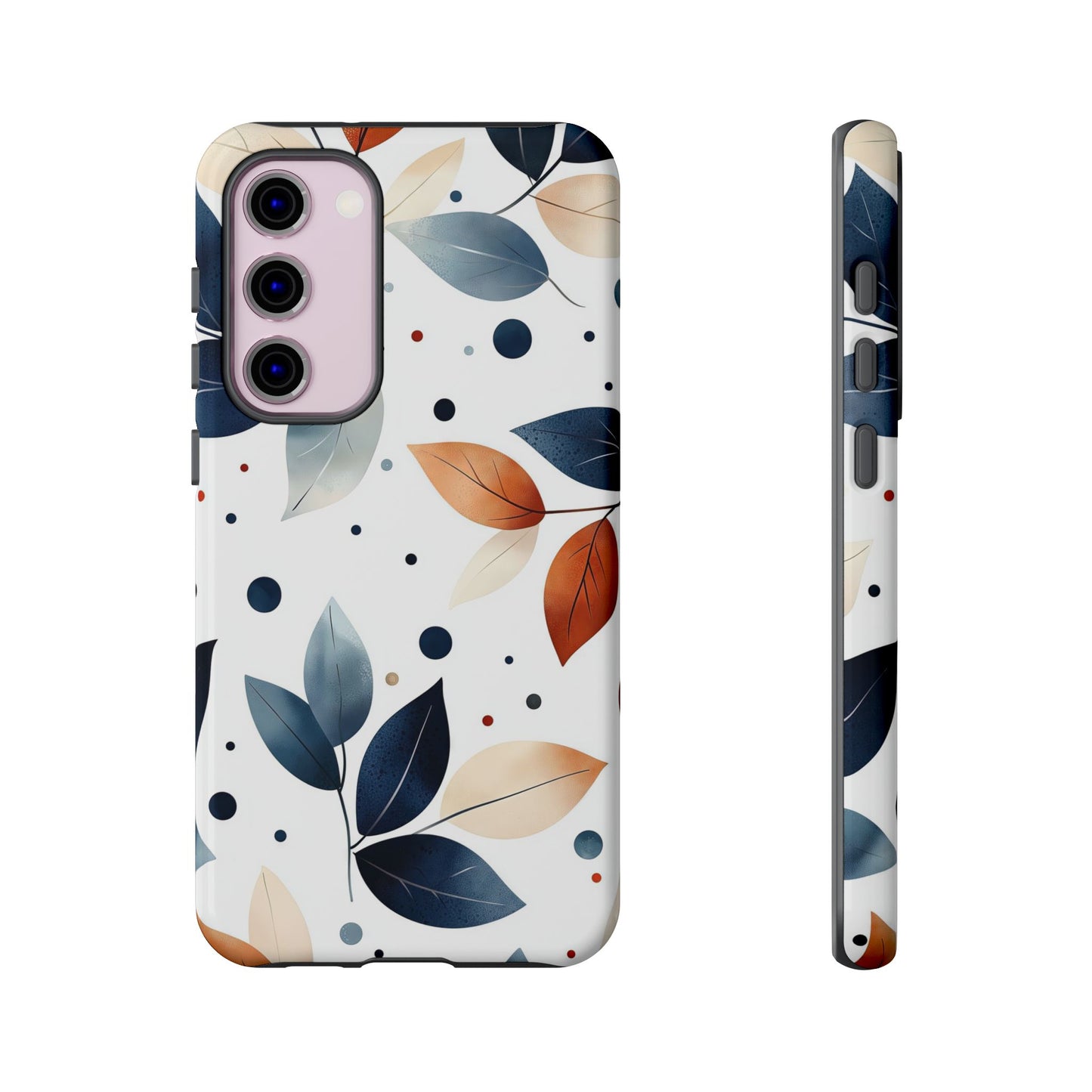 Autumn Breeze Leaf Pattern Phone Case | Elegant Botanical Design for iPhone, Samsung & Google Pixel