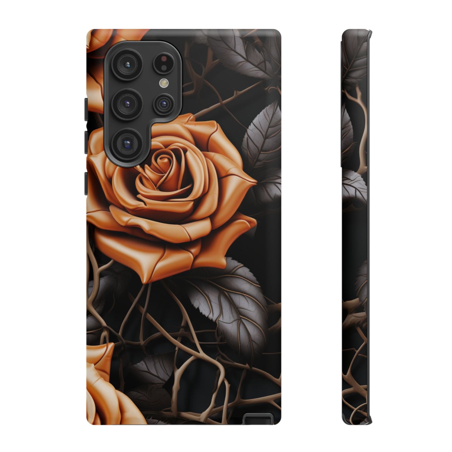 Midnight Gold Rose Mobile Case