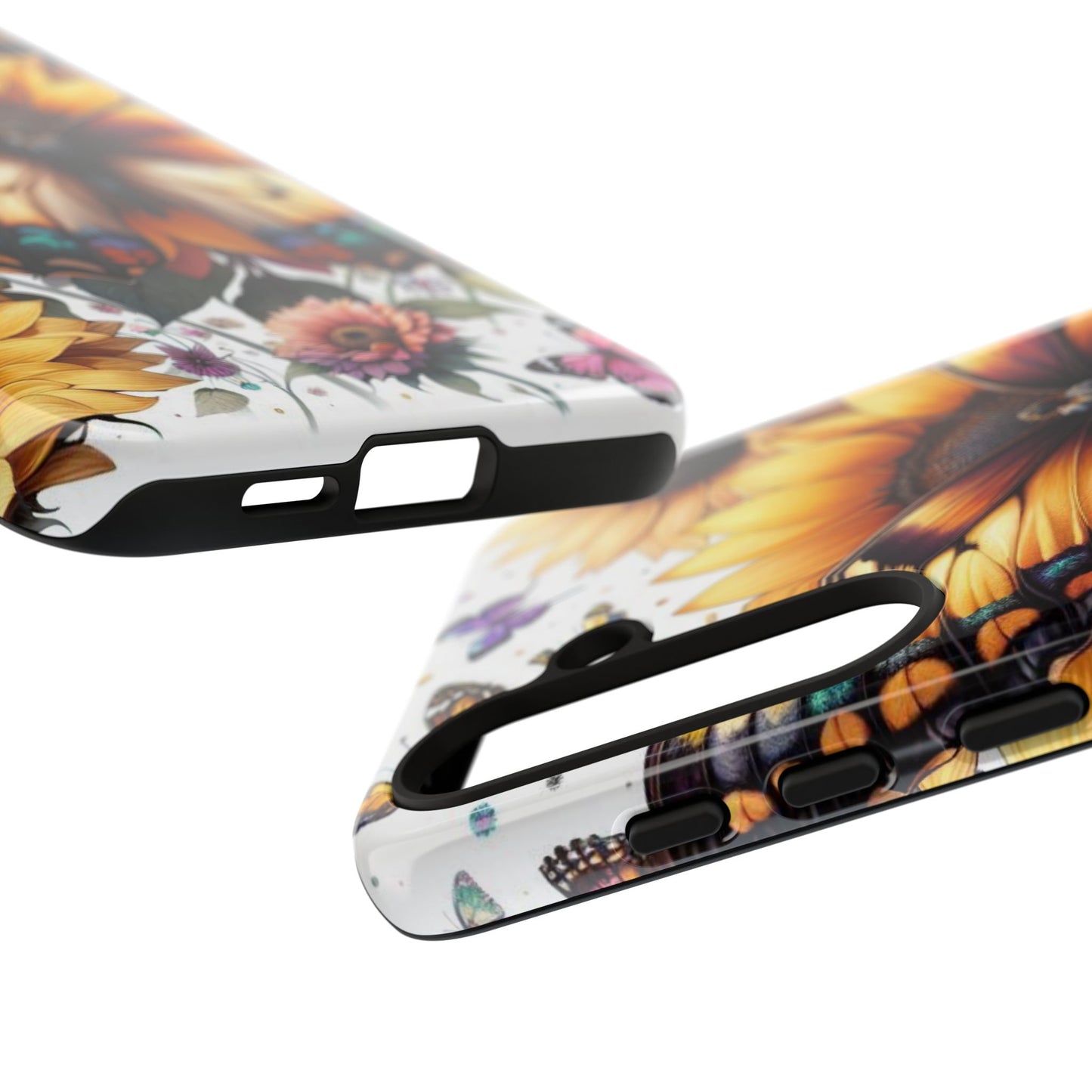 Golden Wings – Sunflower & Butterfly Wonderland Mobile Cover