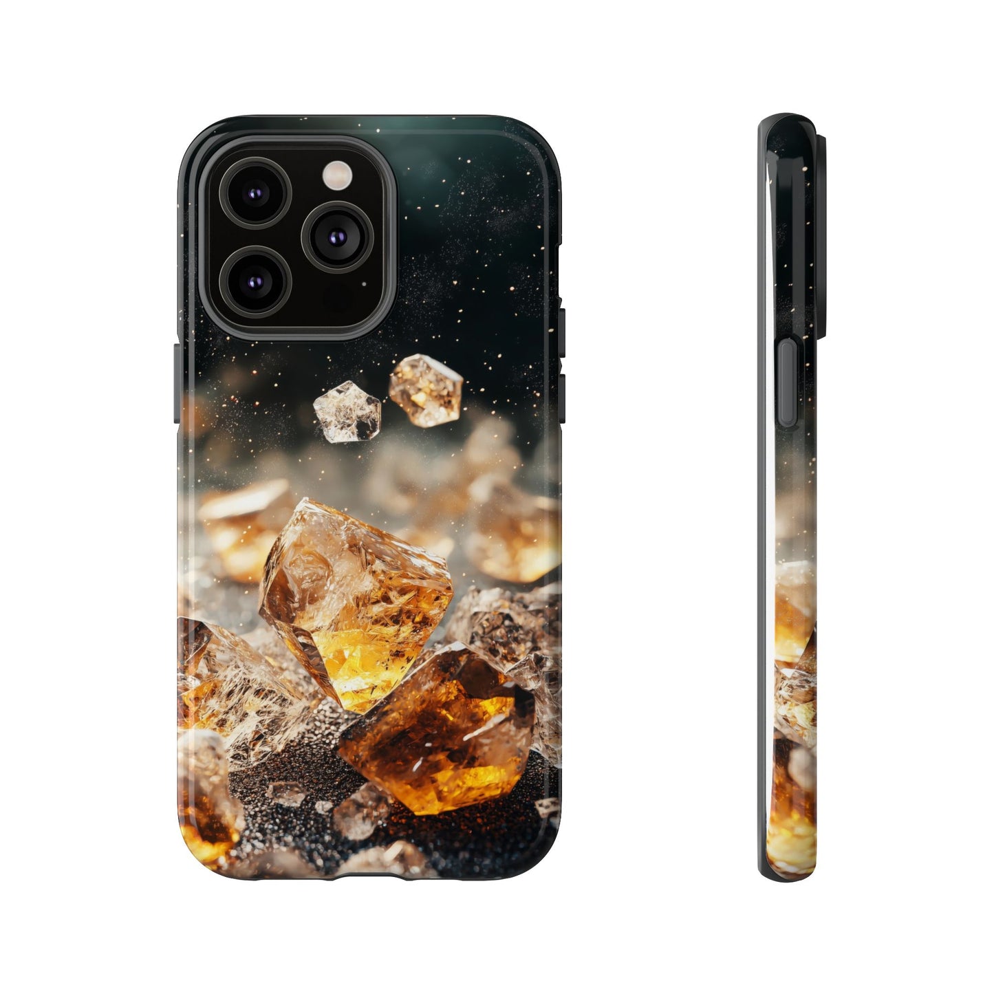 Golden Ember Crystal Phone Case for iPhone, Samsung & Google Pixel