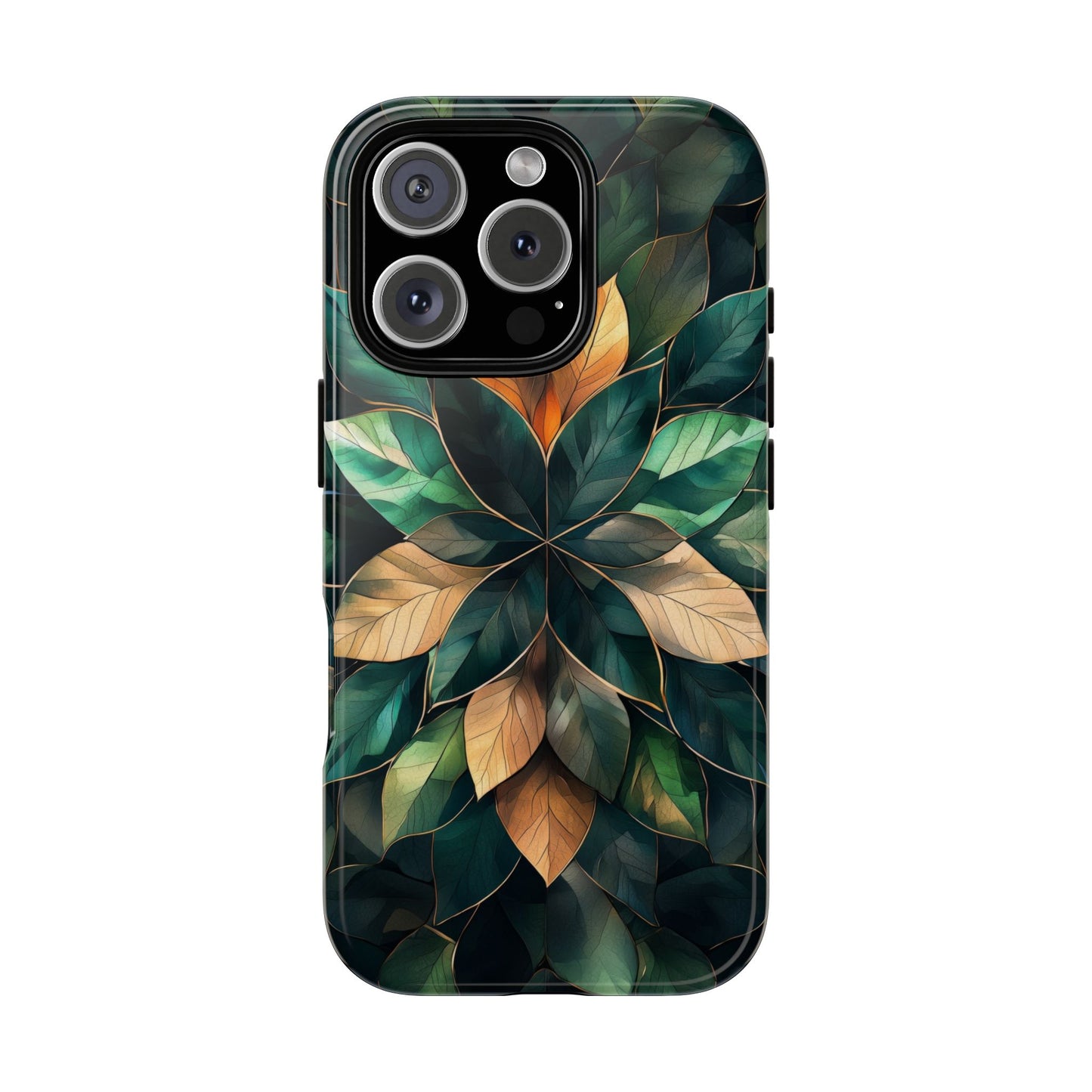 Golden Harmony Leaf Phone Case for iPhone, Samsung & Google Pixel