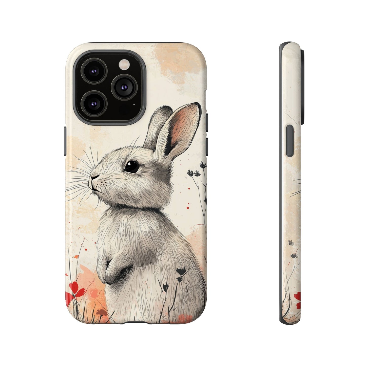 Curious Meadow: Gentle Rabbit Phone Case for iPhone, Samsung & Pixel