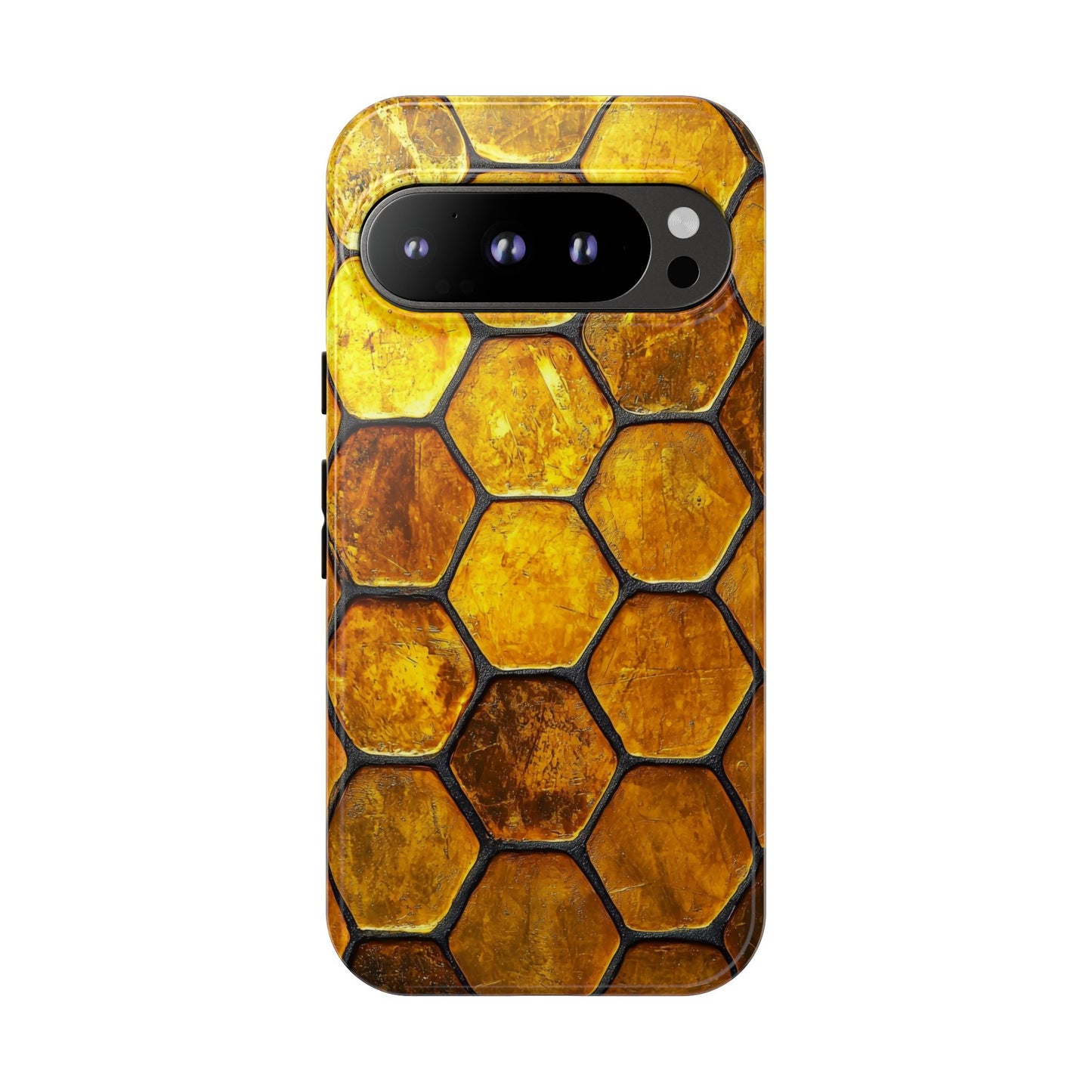 Golden Honeycomb Phone Case – iPhone, Google Pixel, Samsung