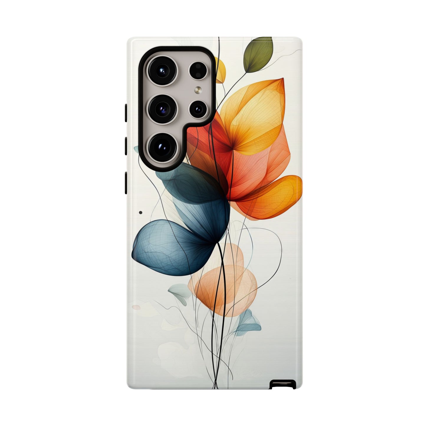 Whispering Petals – Elegant Floral Art Case for iPhone, Pixel & Samsung