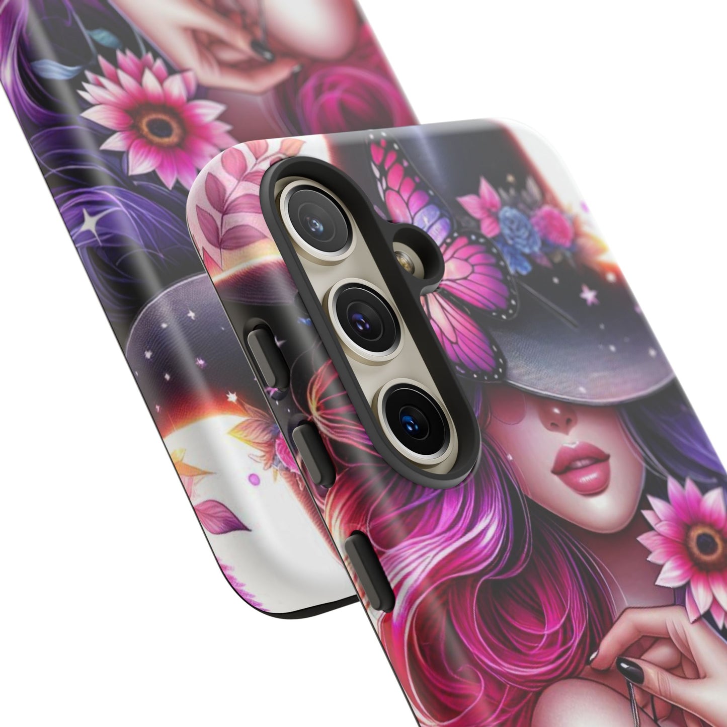 Celestial Charm – Cosmic Cowgirl & Butterfly Magic Mobile Cover