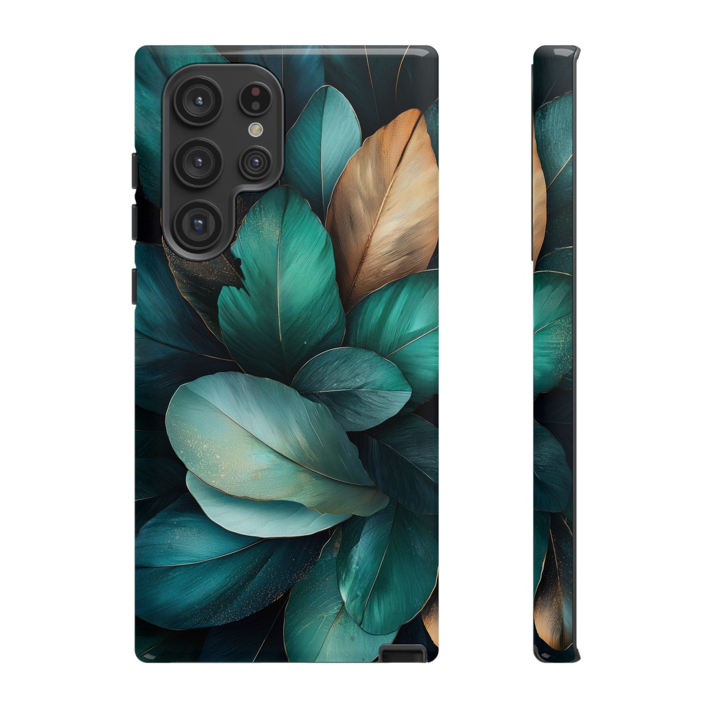 Iridescent Peacock Feather Luxe Phone Case for iPhone, Samsung & Google Pixel