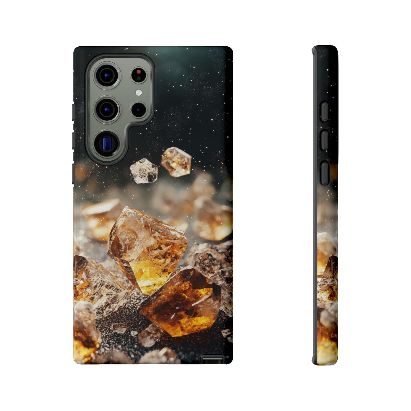 Golden Ember Crystal Phone Case for iPhone, Samsung & Google Pixel