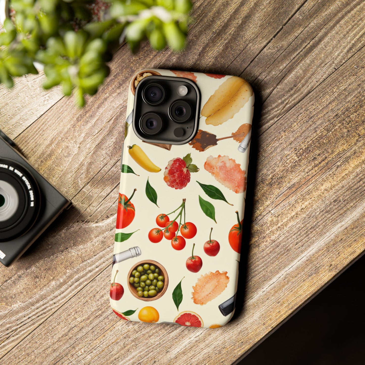Fresh Fruits & Veggies Pattern Phone Case