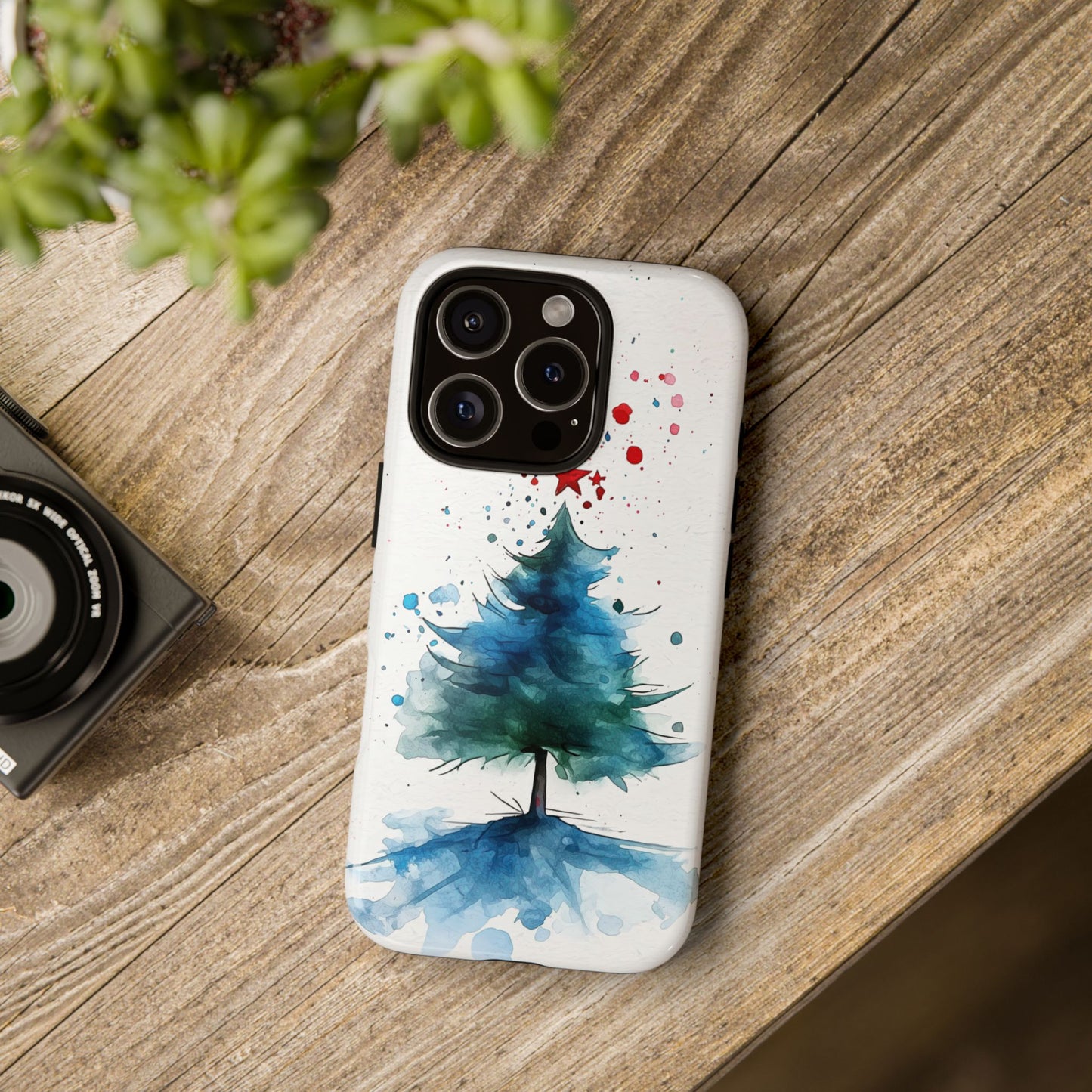 Winter Bloom – Watercolor Tree Art Case for iPhone, Pixel & Samsung