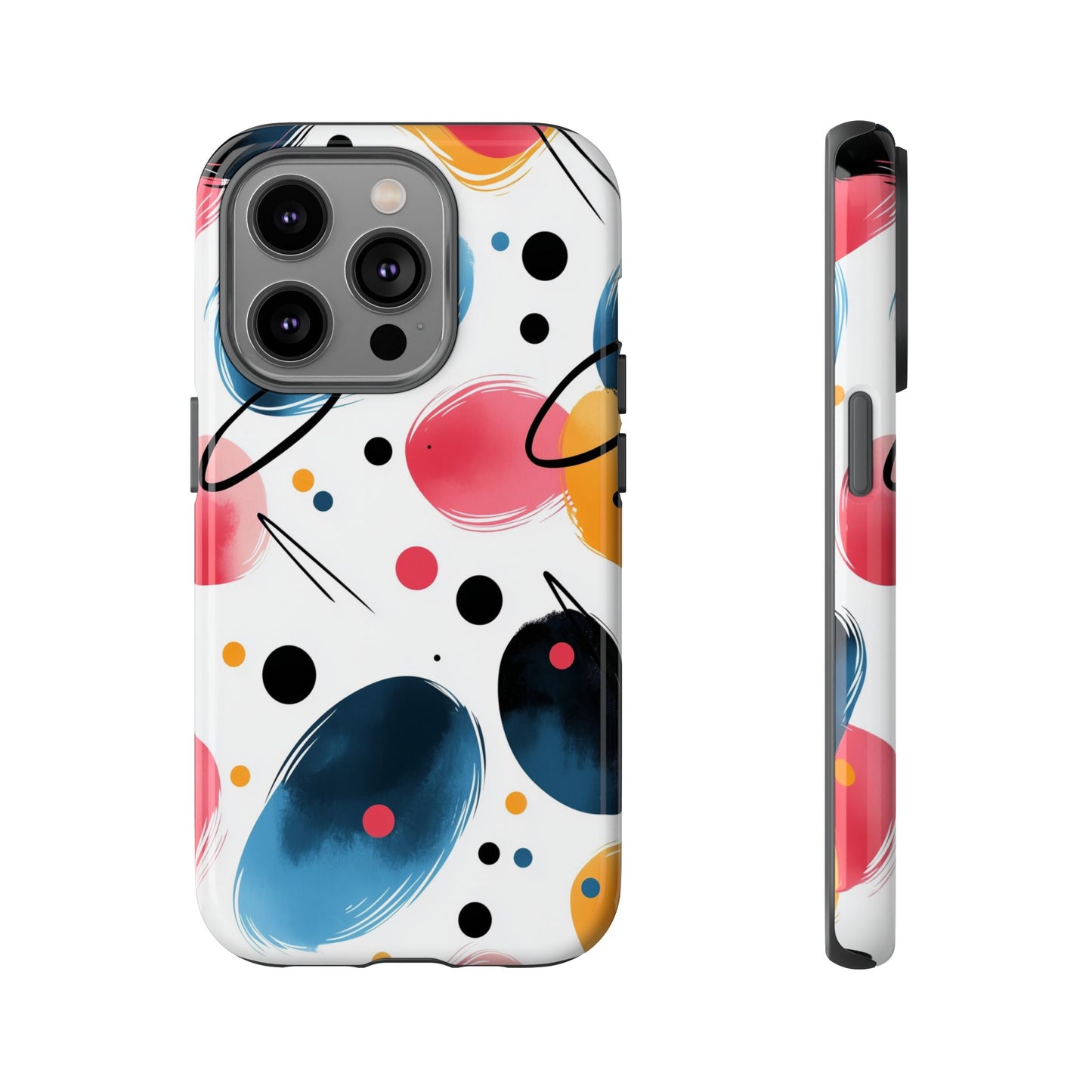 Retro Memphis Vibes – Abstract Art Phone Case for iPhone, google Pixel & Samsung