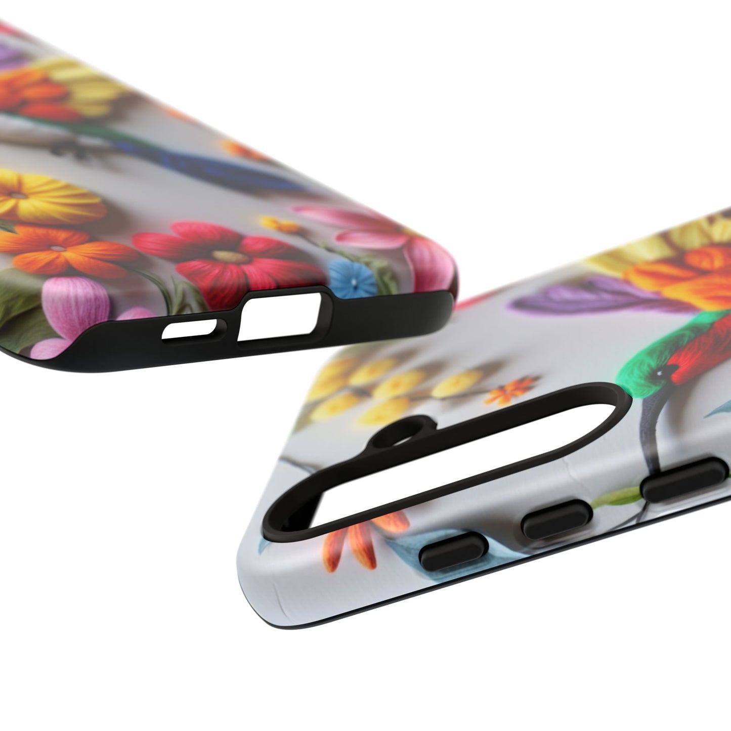 Elegant Hummingbird with Floral Mosaic Design | Nature's Artistic Vibes | iPhone 16 Pro