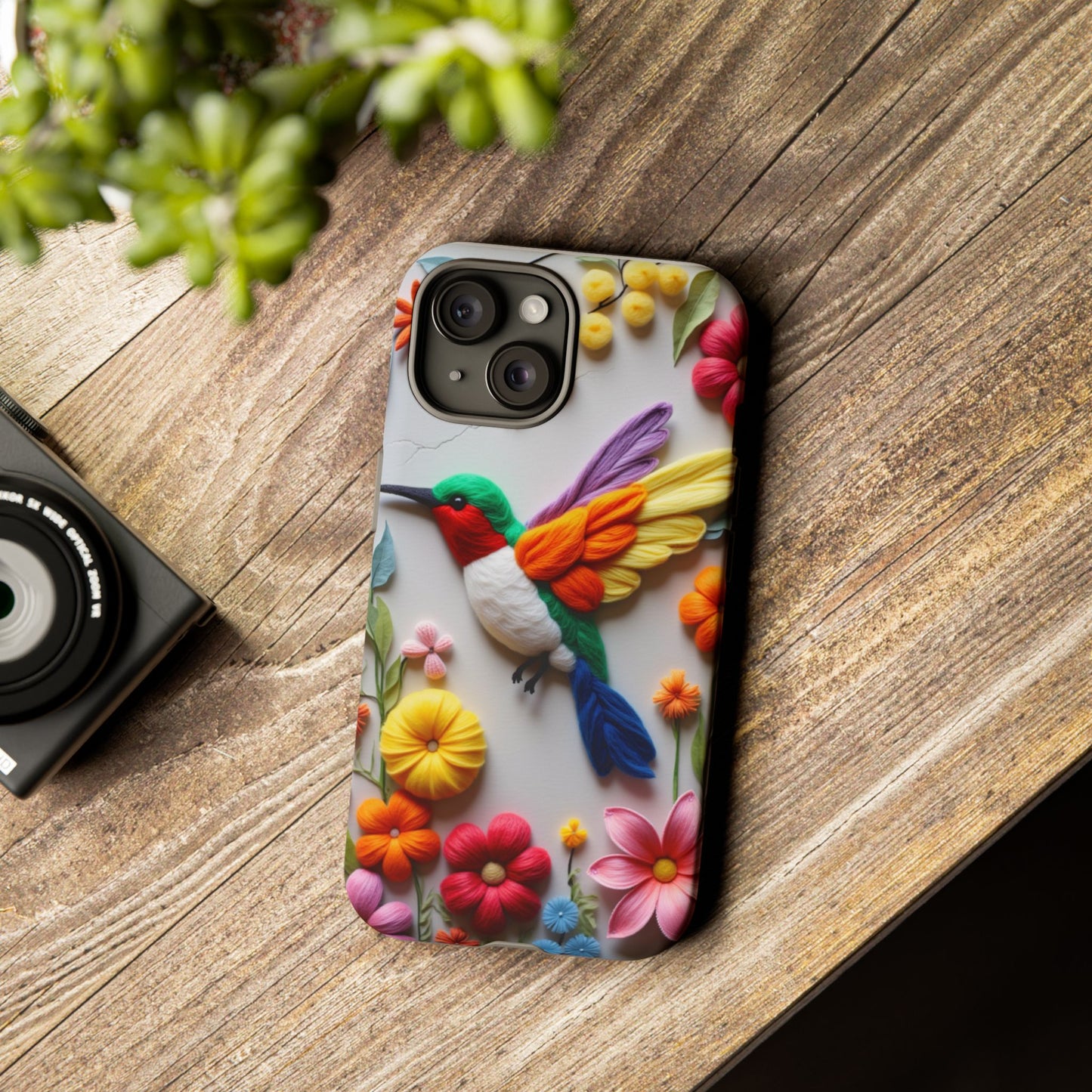 Elegant Hummingbird with Floral Mosaic Design | Nature's Artistic Vibes | Pixel 8 pro