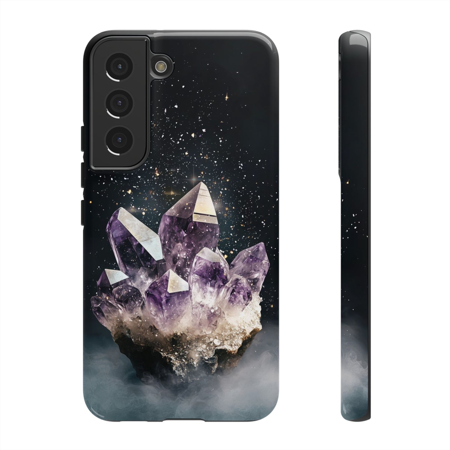 Celestial Amethyst Crystal Phone Case for iPhone, Samsung & Google Pixel