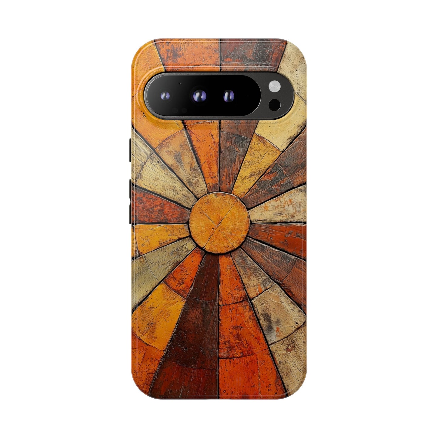 Terracotta Sunburst Boho Phone Case for iPhone, Pixel & Samsung