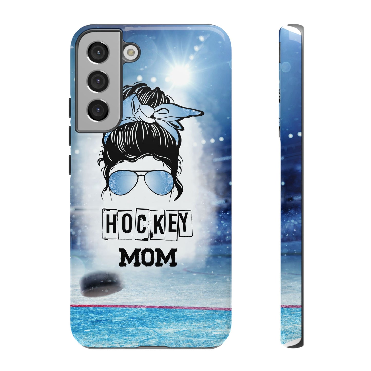 Hockey Mama Phone Case - Protective & Stylish Cover for iPhone, Samsung & Google Pixel, Messy Bun Phone Case, Gift for Game Lover