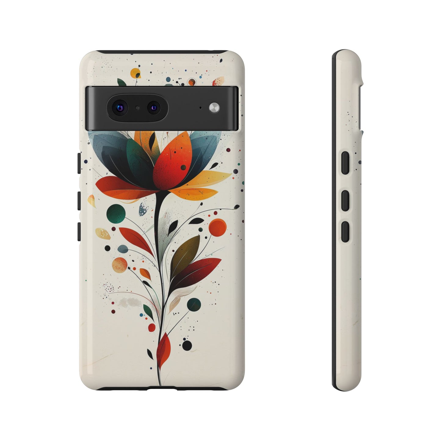 Celestial Petals – Abstract Floral Burst Phone Case for iPhone, Pixel & Samsung