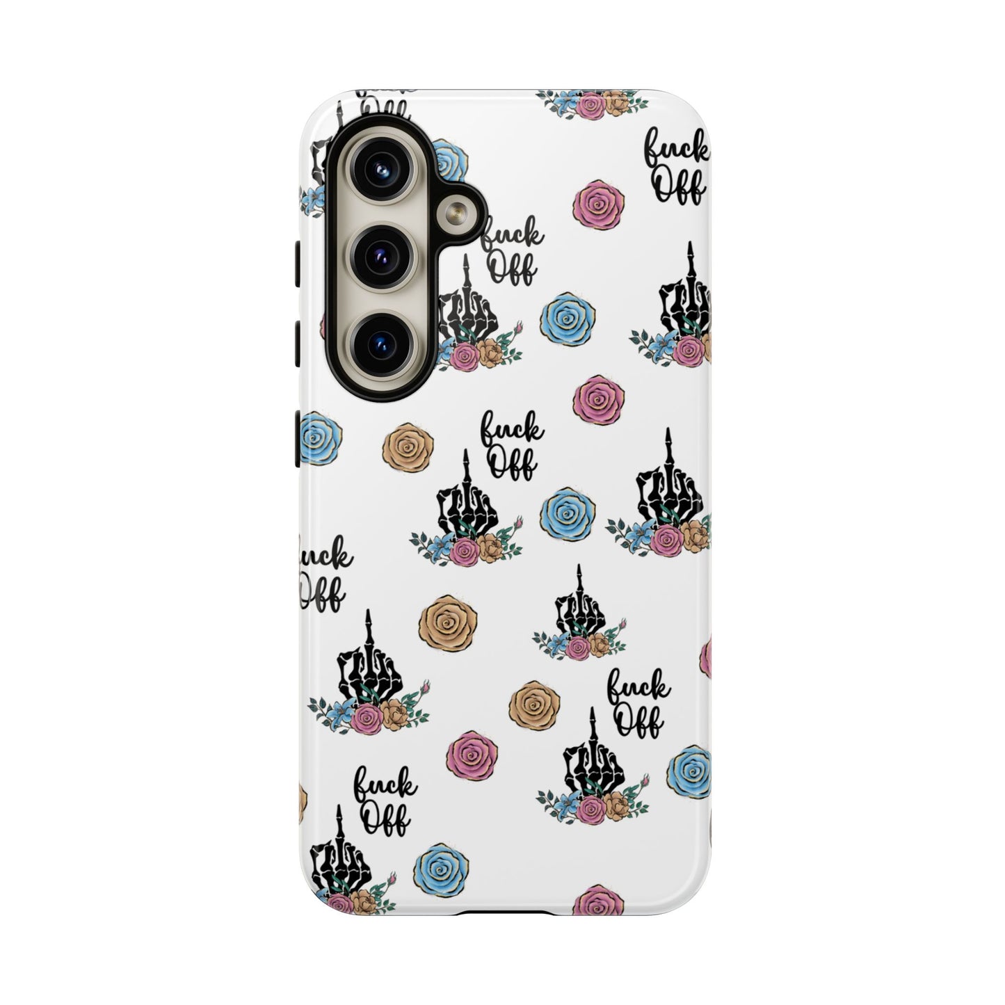 Skeleton Hand Middle Finger Phone Case β Badass Gothic Cover for iPhone, Samsung & Google Pixel