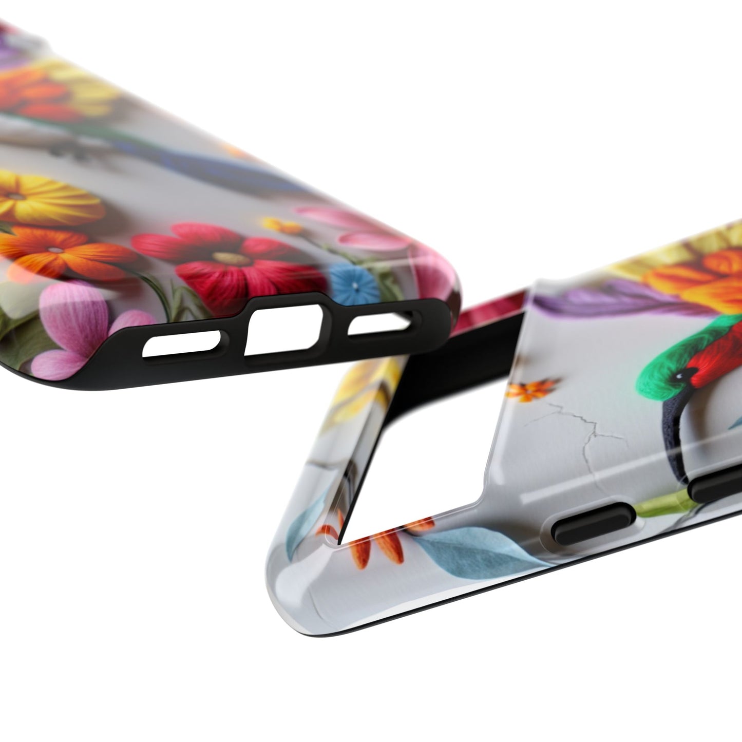 Elegant Hummingbird with Floral Mosaic Design | Nature's Artistic Vibes | iPhone 16 Pro