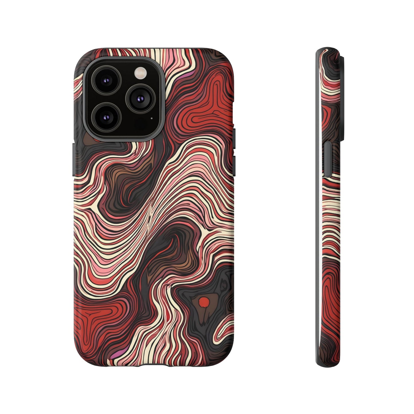 Abstract wavy illusion with swirling lines | Pattern Design